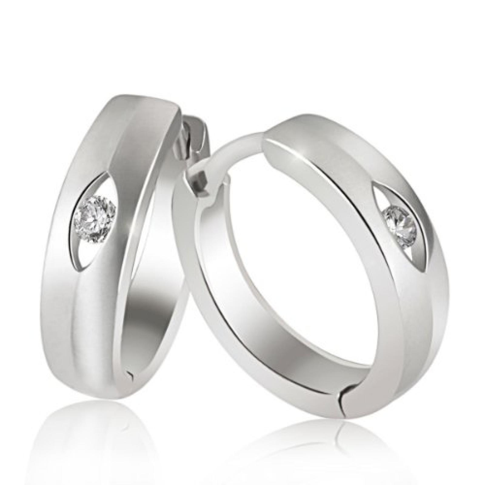 goldmaid Damen-Creolen 925 Sterling Silber 2 Zirkonia Co O429S goldmaid Damen-Creolen 925 Sterling Silber 2 Zirkonia Co O429S