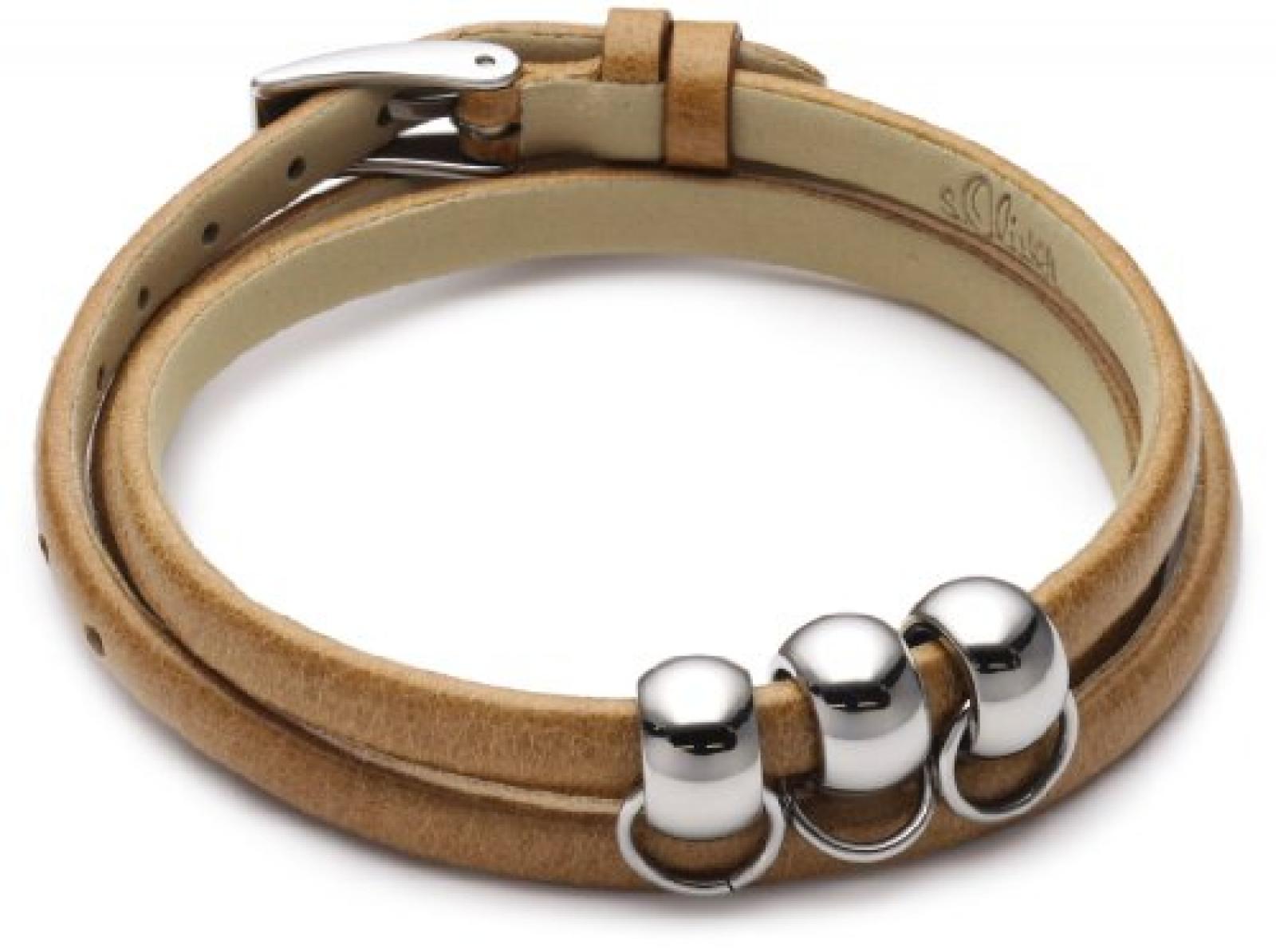 s.Oliver Damen-Armband Wickel Edelstahl 412209 