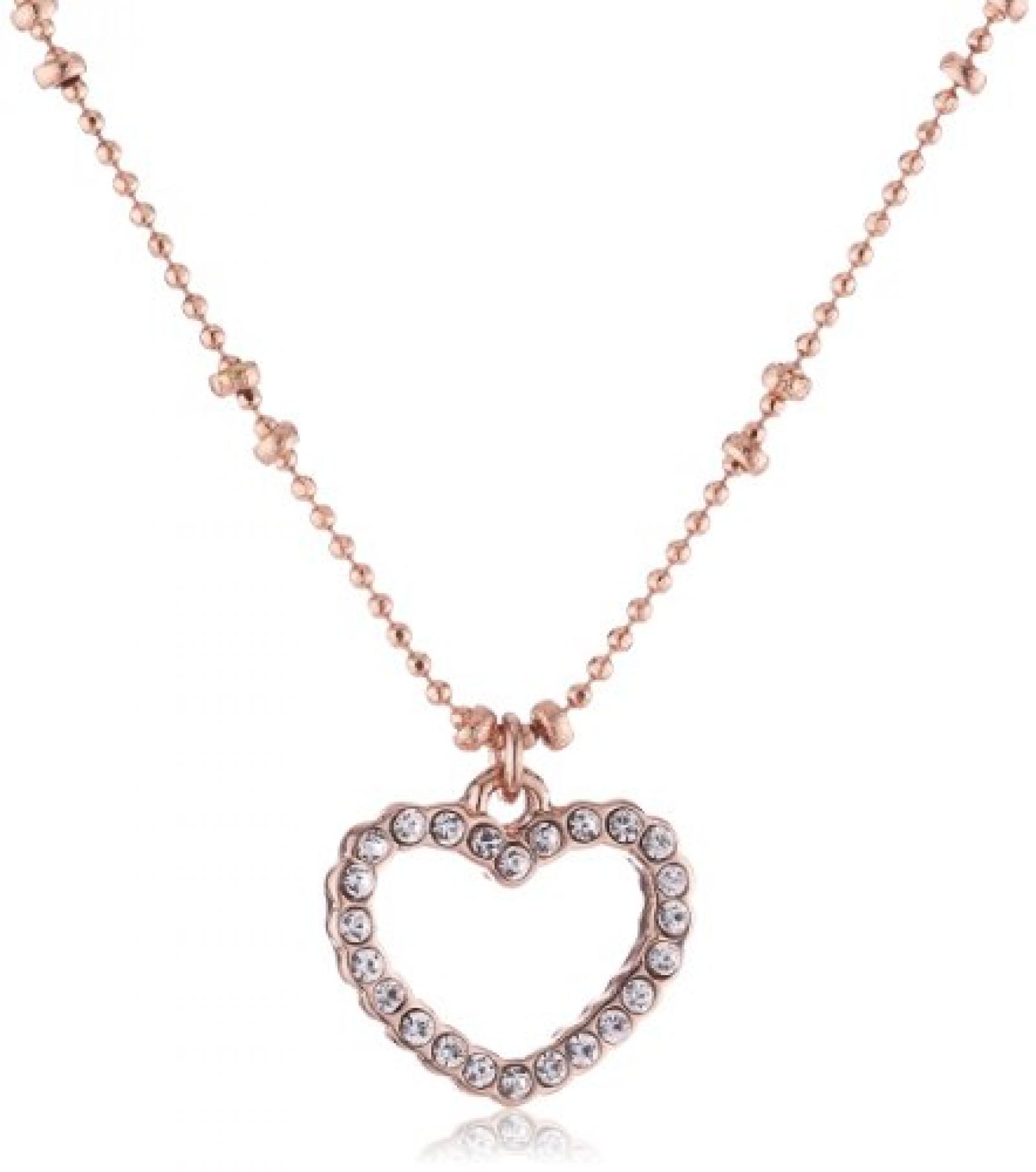 Pilgrim Damen-Halskette aus der Serie Sweetie Ros&eacute;Gold beschichtet Kristall 38 cm 10122-4001 