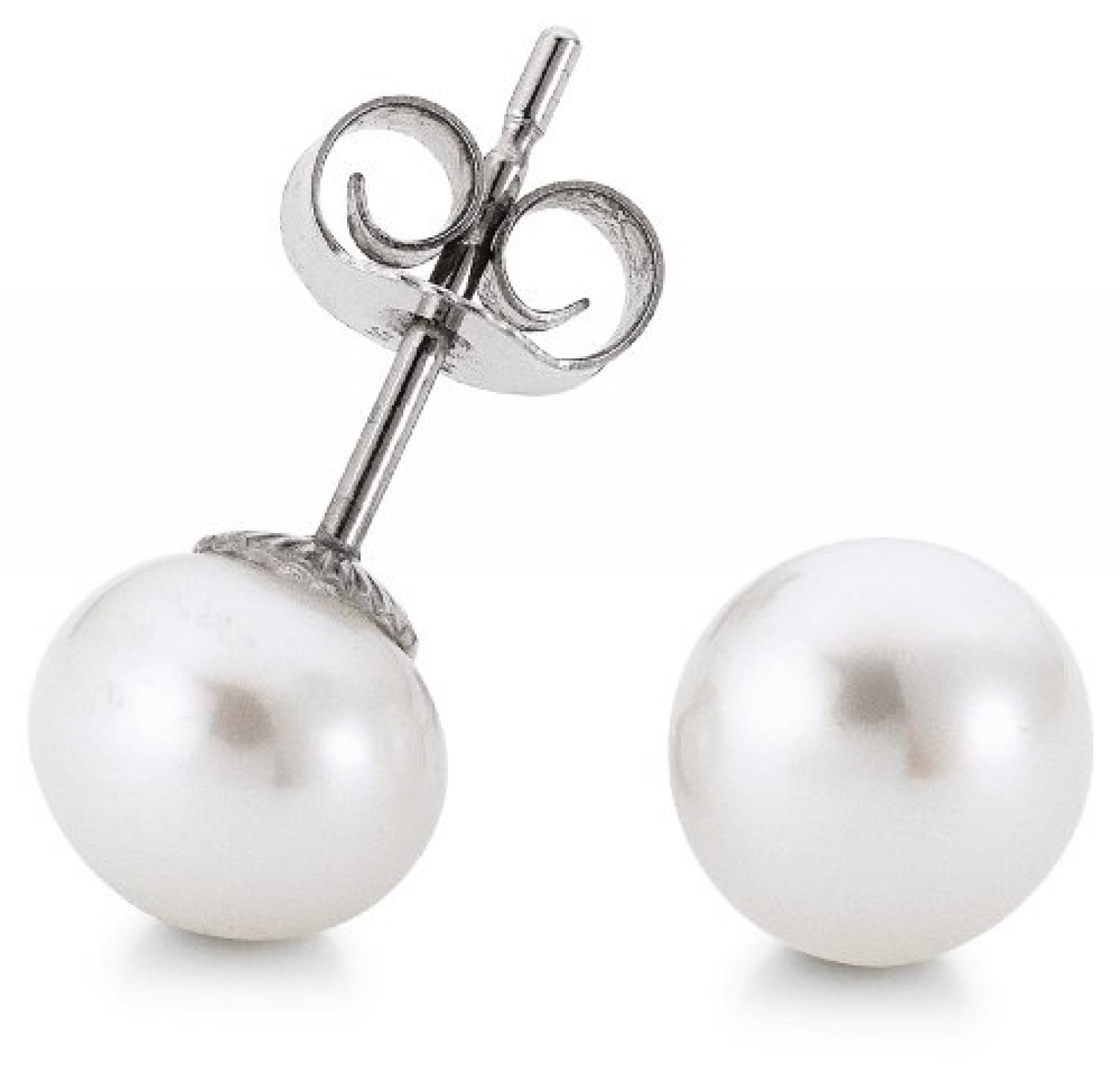 Adriana Damen-Ohrstecker Sportiva Süßwasser Zuchtperlen 585 Weißgold Sportiva S12 