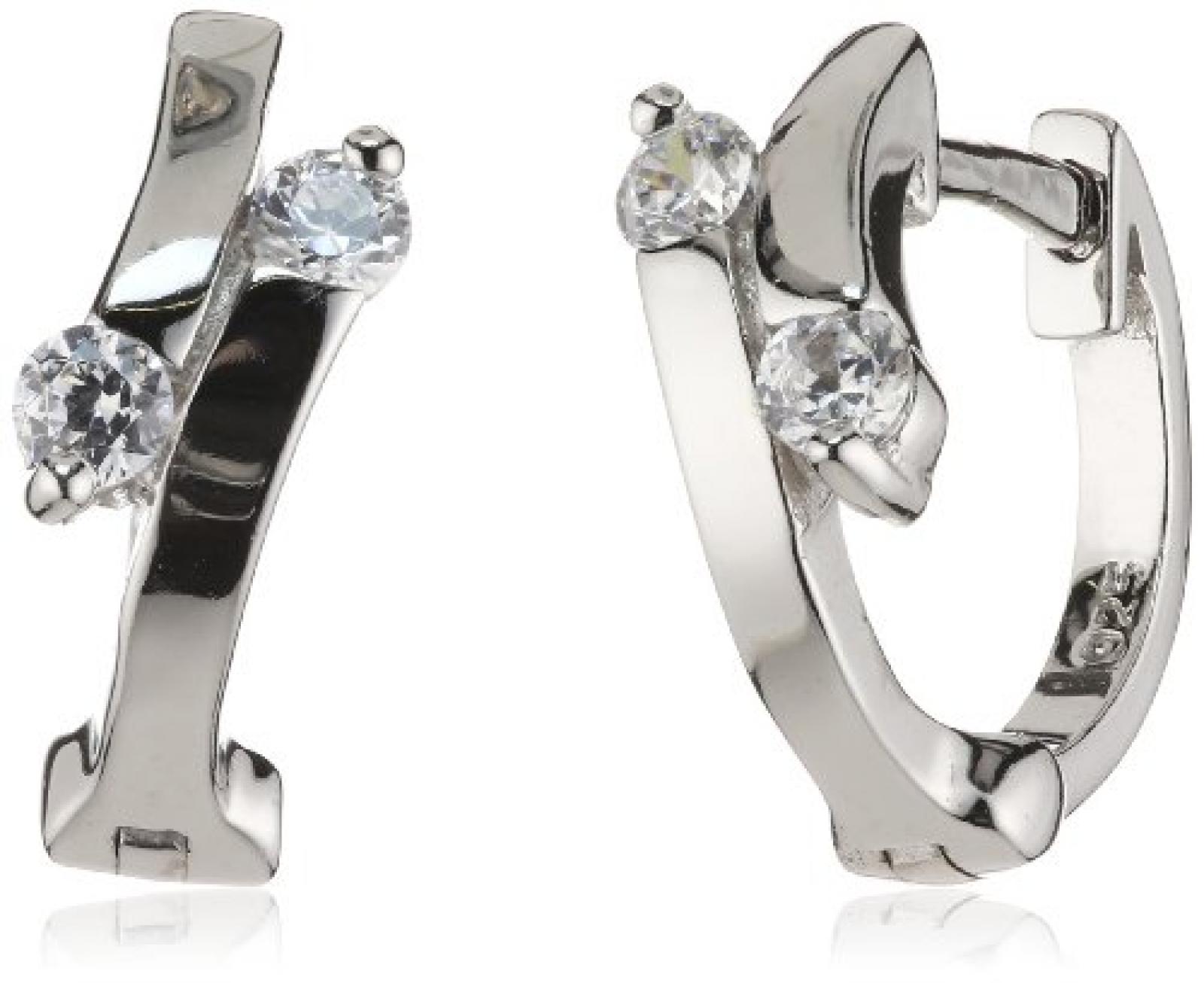 Amor Jewelry Damen-Creolen 925 Sterling Silber 385633 