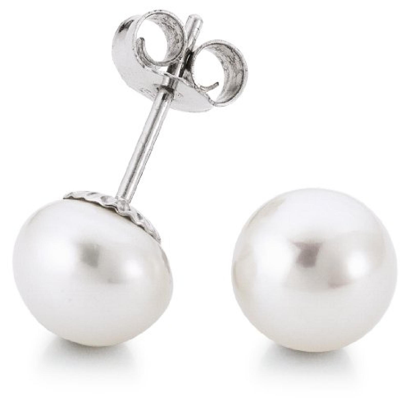 Adriana Damen-Ohrstecker Sportiva S&uuml;&szlig;wasser Zuchtperlen 585 Wei&szlig;gold Sportiva S13 