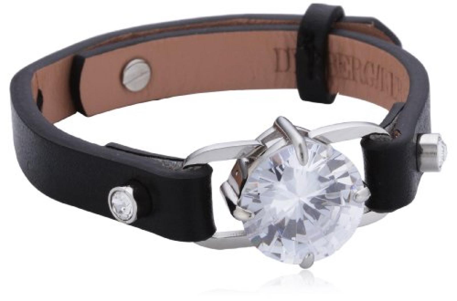 Dyrberg/Kern Damen Armband Edelstahl Leder schwarz 335278 