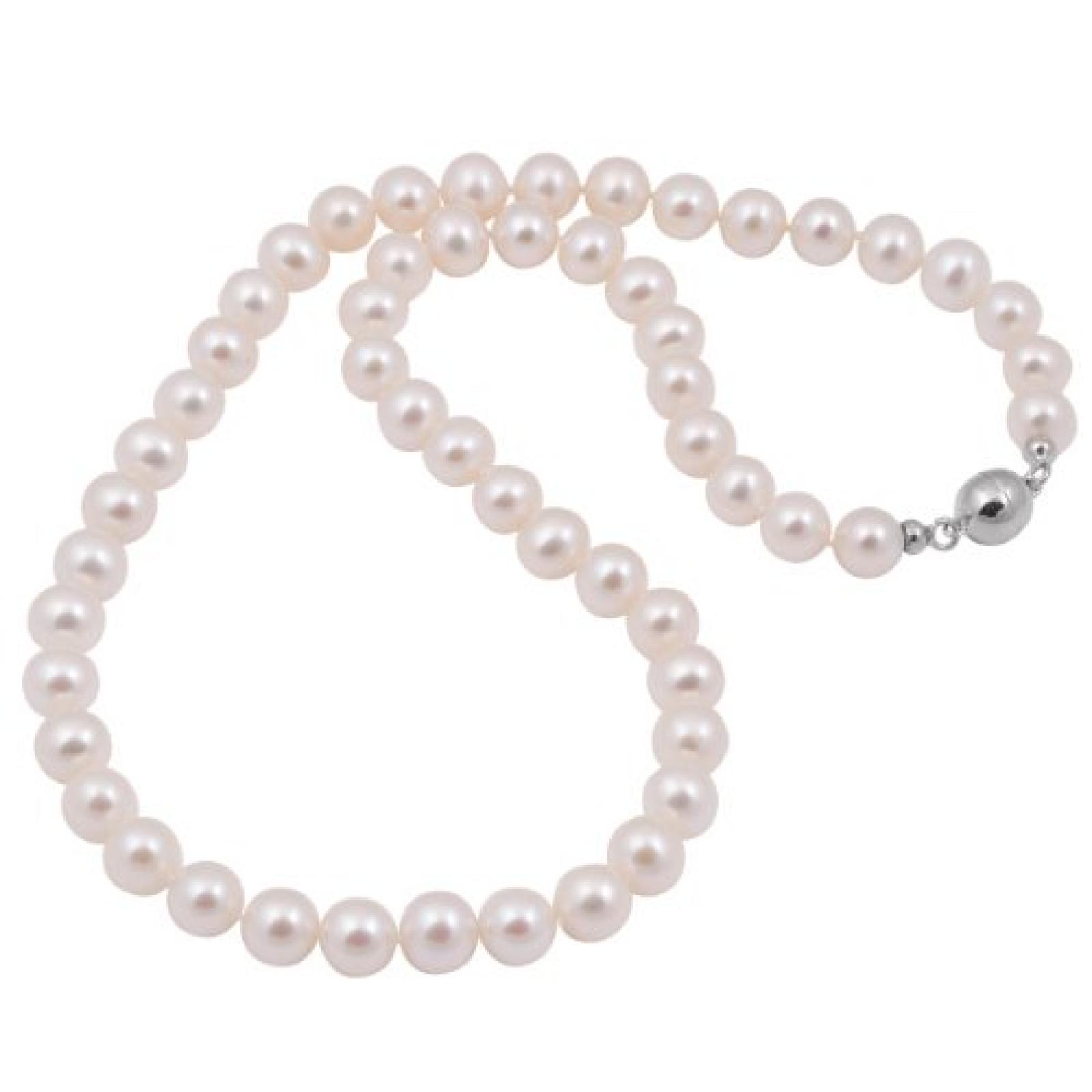 Bella Donna Damen-Perlenkette 925 Sterling Silber Süßwasser-Zuchtperle 45 cm 102296 Bella Donna Damen-Perlenkette 925 Sterling Silber Süßwasser-Zuchtperle 45 cm 102296