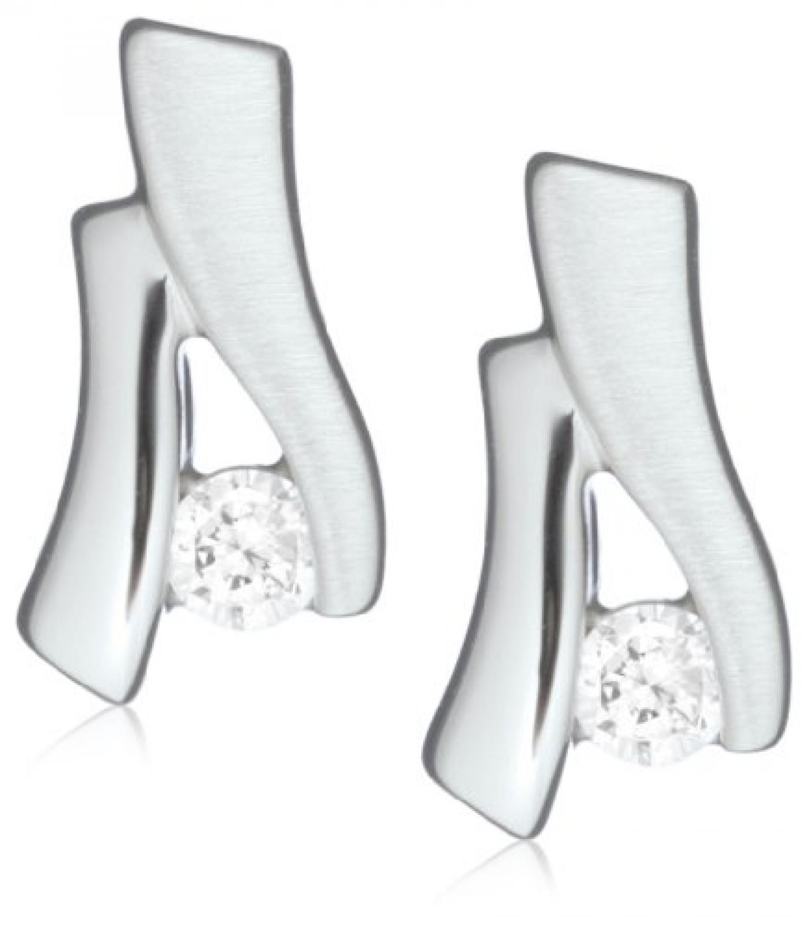 Fossil Damen-Ohrstecker 925 Sterlingsilber Zirkonia JF11983 