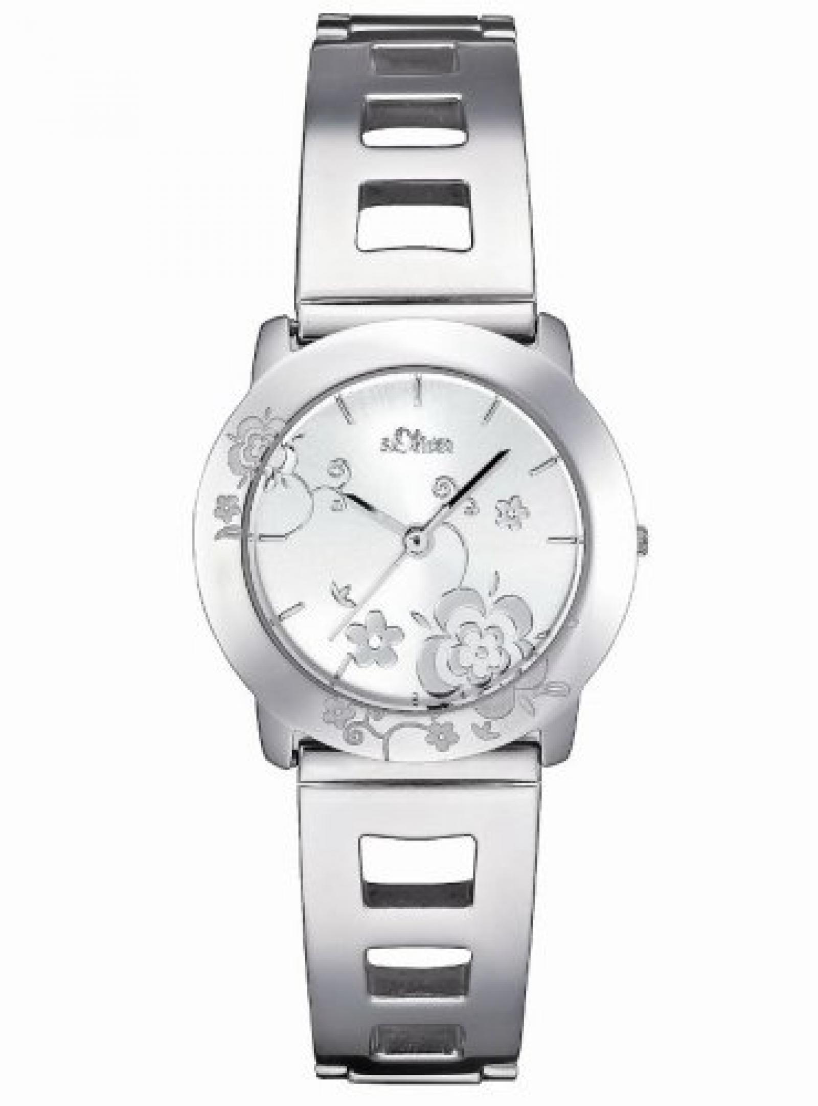 s.Oliver Damen-Armbanduhr Edelstahl silber SO-1387-MQ s.Oliver Damen-Armbanduhr Edelstahl silber SO-1387-MQ