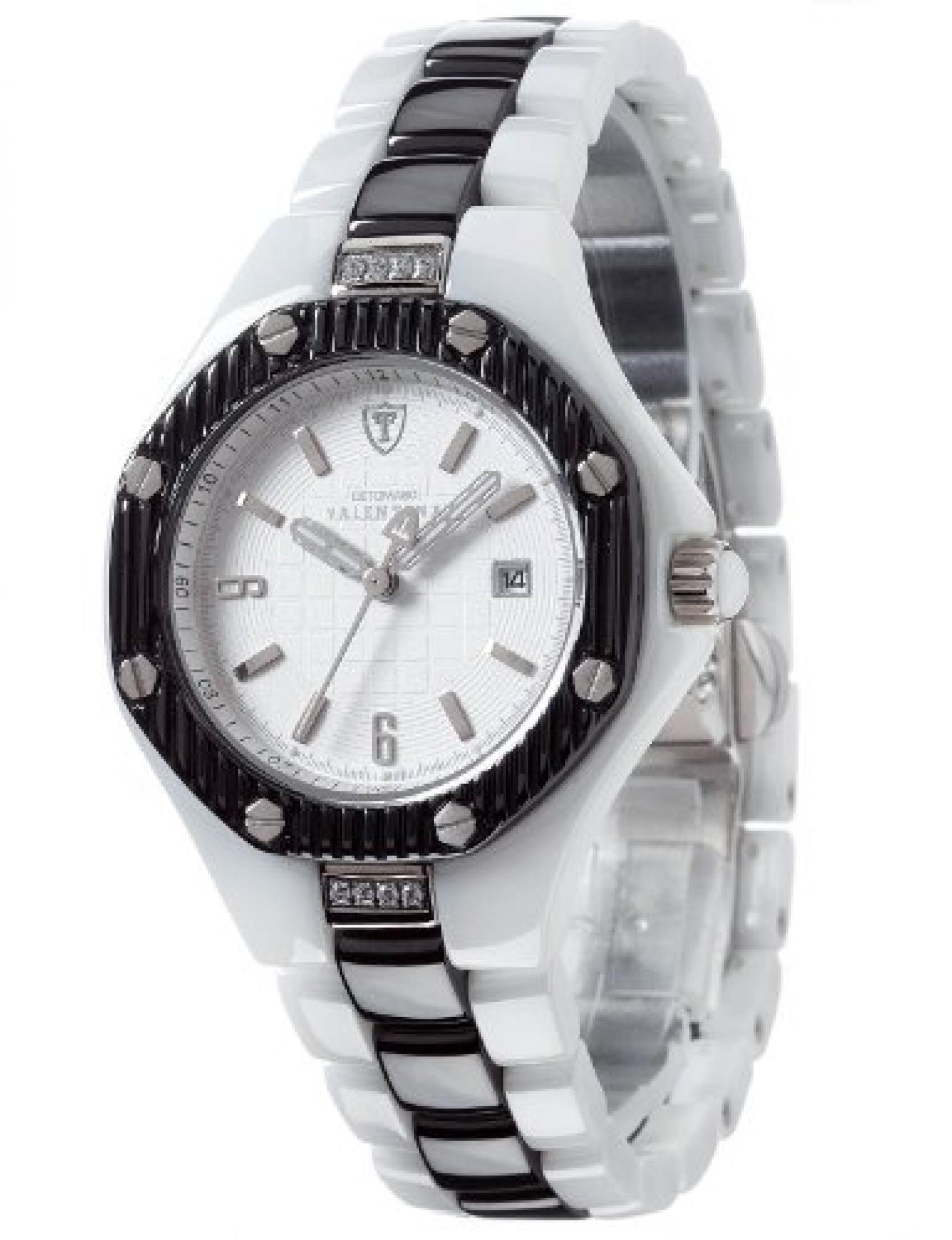 Detomaso Damenuhr XS Valentina Keramik schwarz/wei&szlig; 