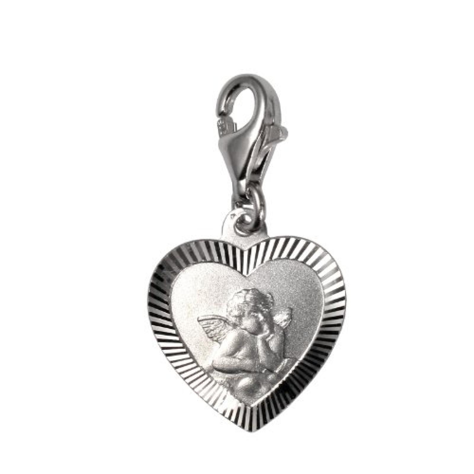 Amor Herz-Charm 925 Sterlingsilber 25 mm 166065 Amor Herz-Charm 925 Sterlingsilber 25 mm 166065