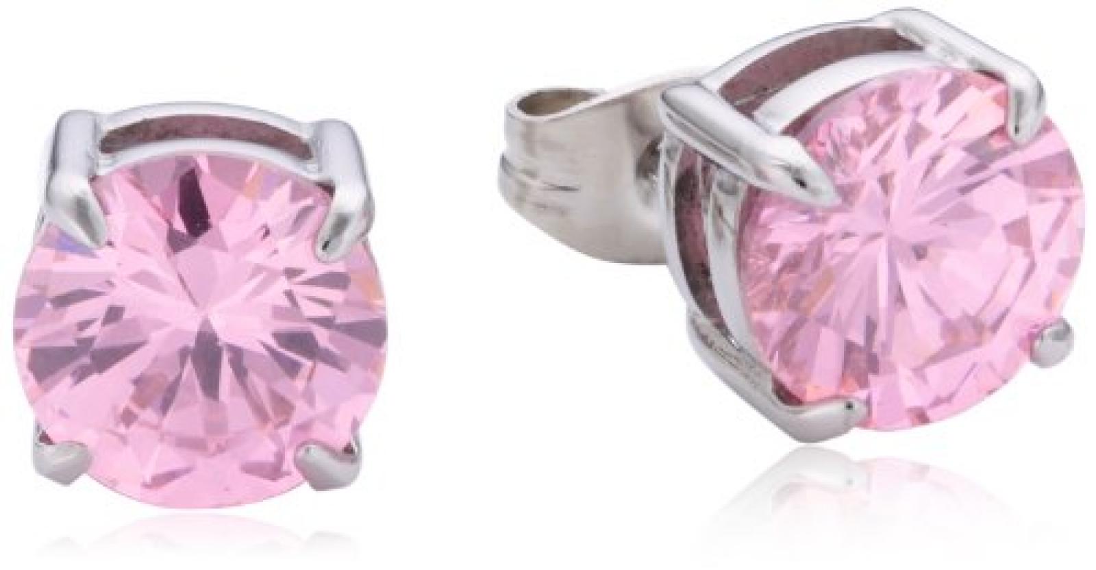 Dyrberg/Kern Damen-Ohrstecker Edelstahl Kristall pink 335345 