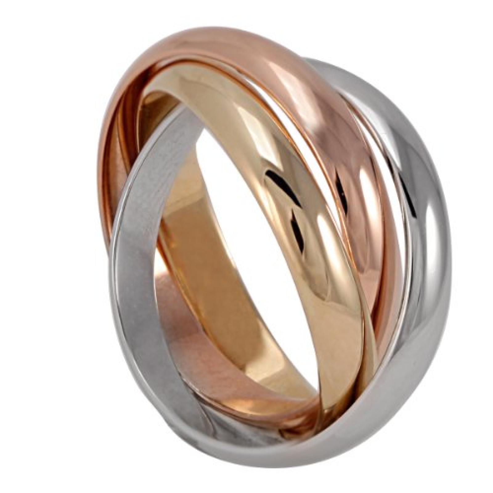 Bella Donna Damen-Ring 585 tricolor 