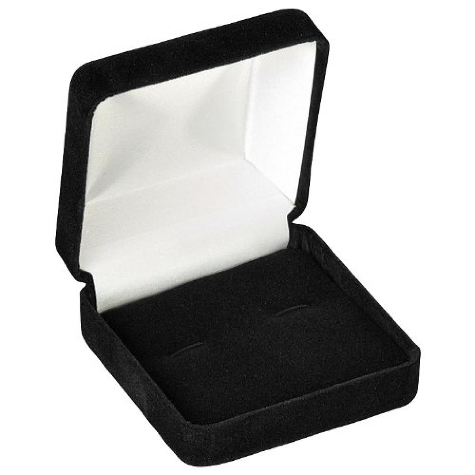 CUFFLINK BOX - BLACK-CUFFLINK-WITH SLEEVE CUFFLINK BOX - BLACK-CUFFLINK-WITH SLEEVE