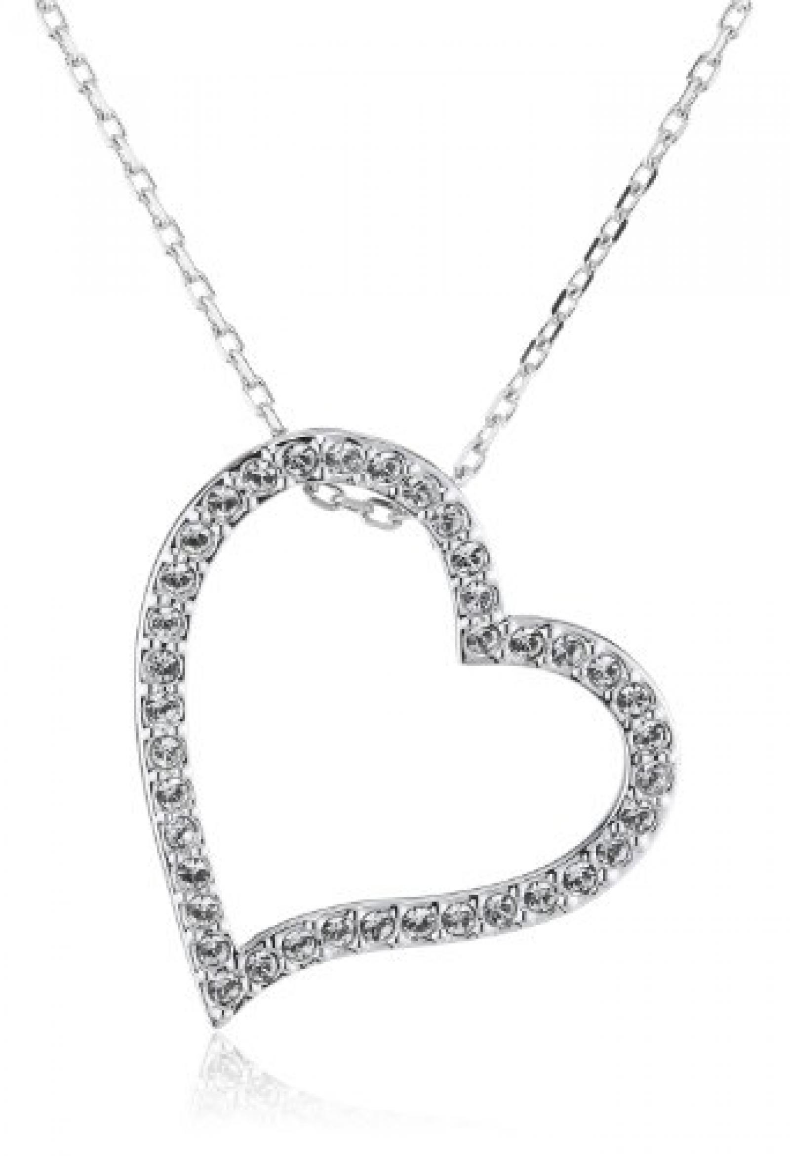 Swarovski Damen-Kette mit Herz-Anh&auml;nger 38 cm 661034 