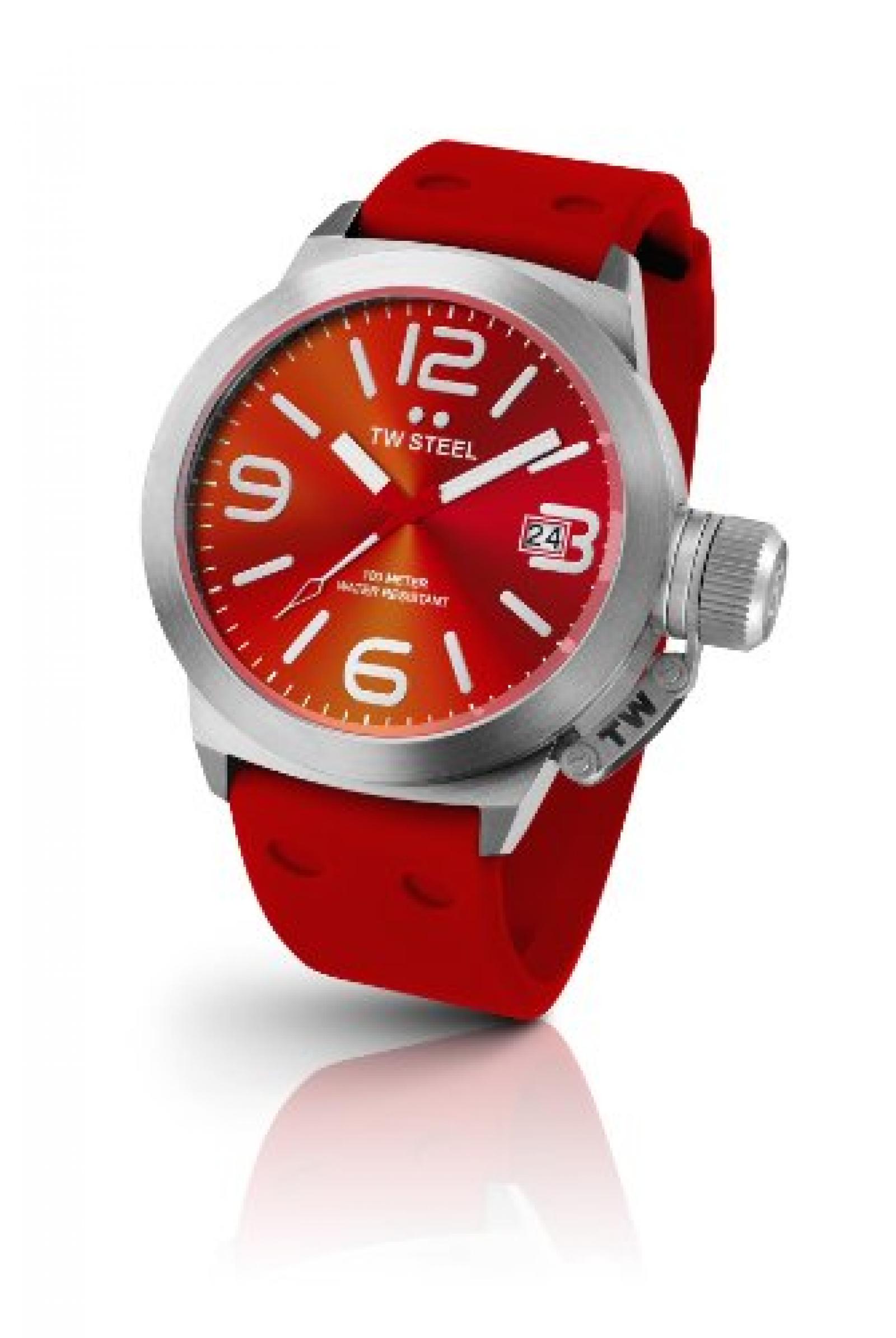 TW Steel Damen-Armbanduhr XL Canteen Style Analog Quarz Kautschuk TW-510 TW Steel Damen-Armbanduhr XL Canteen Style Analog Quarz Kautschuk TW-510