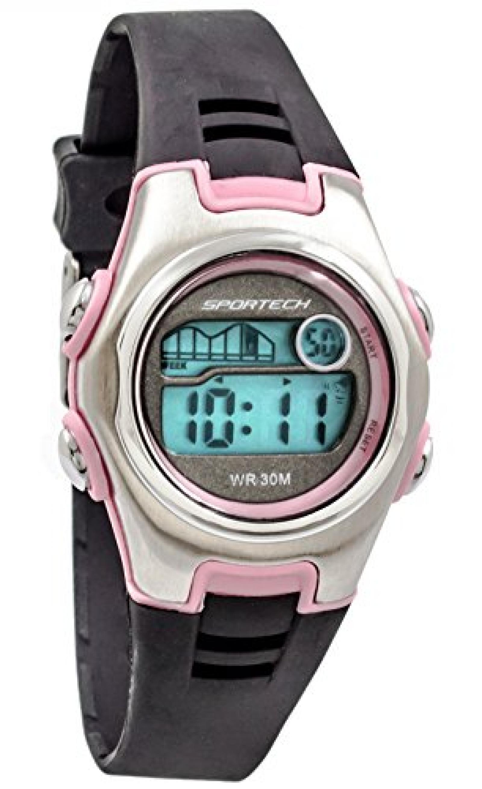 Sportech Unisex-Armbanduhr Digital Plastik Schwarz SP10201A 