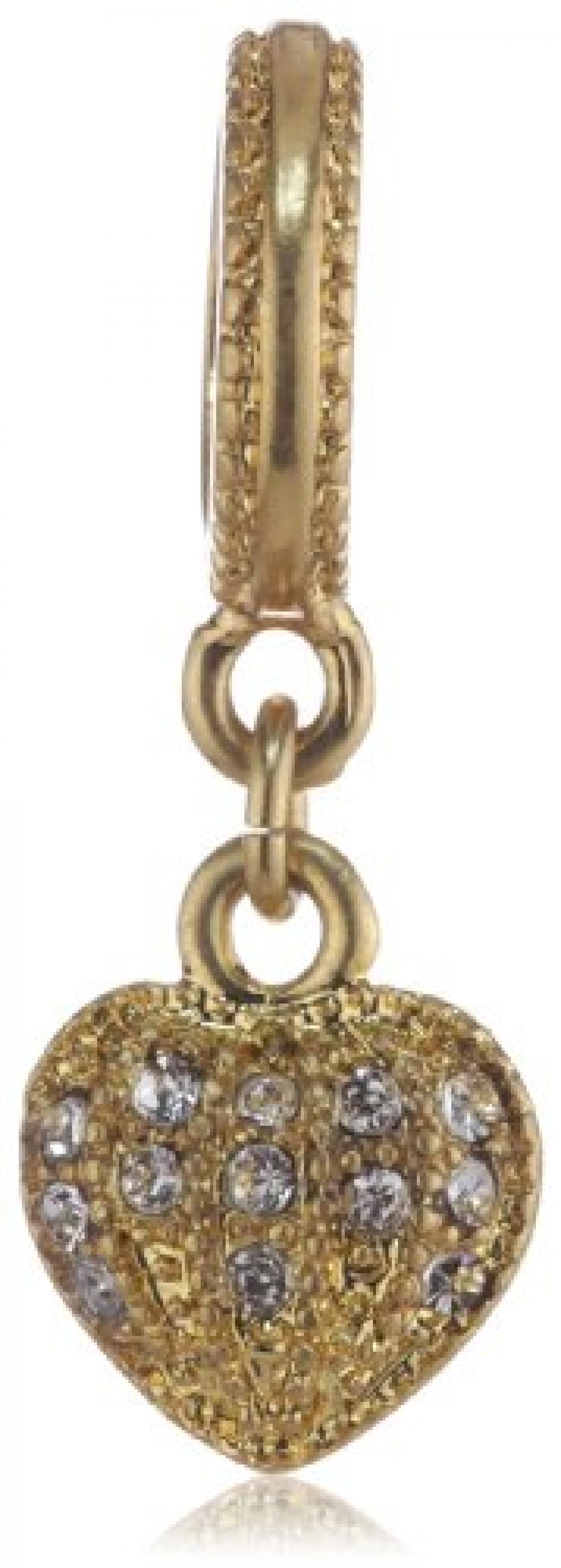 Pilgrim Jewelry Damen-Anhänger aus der Serie Charming vergoldet kristall 6.5 cm 421232009 