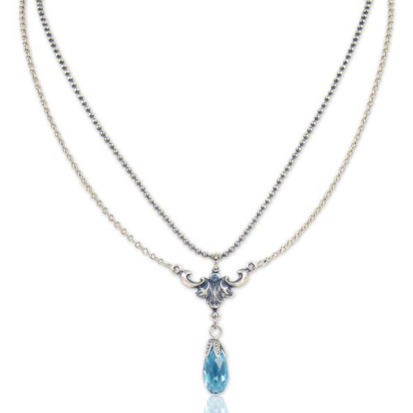 Vintage Kette mit Swarovski Elements 