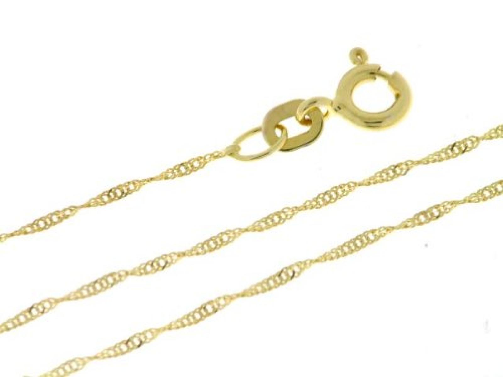BOB C. Damen-Halskette ohne Anhänger Singapur 14 Karat 585 Gelbgold 326900 