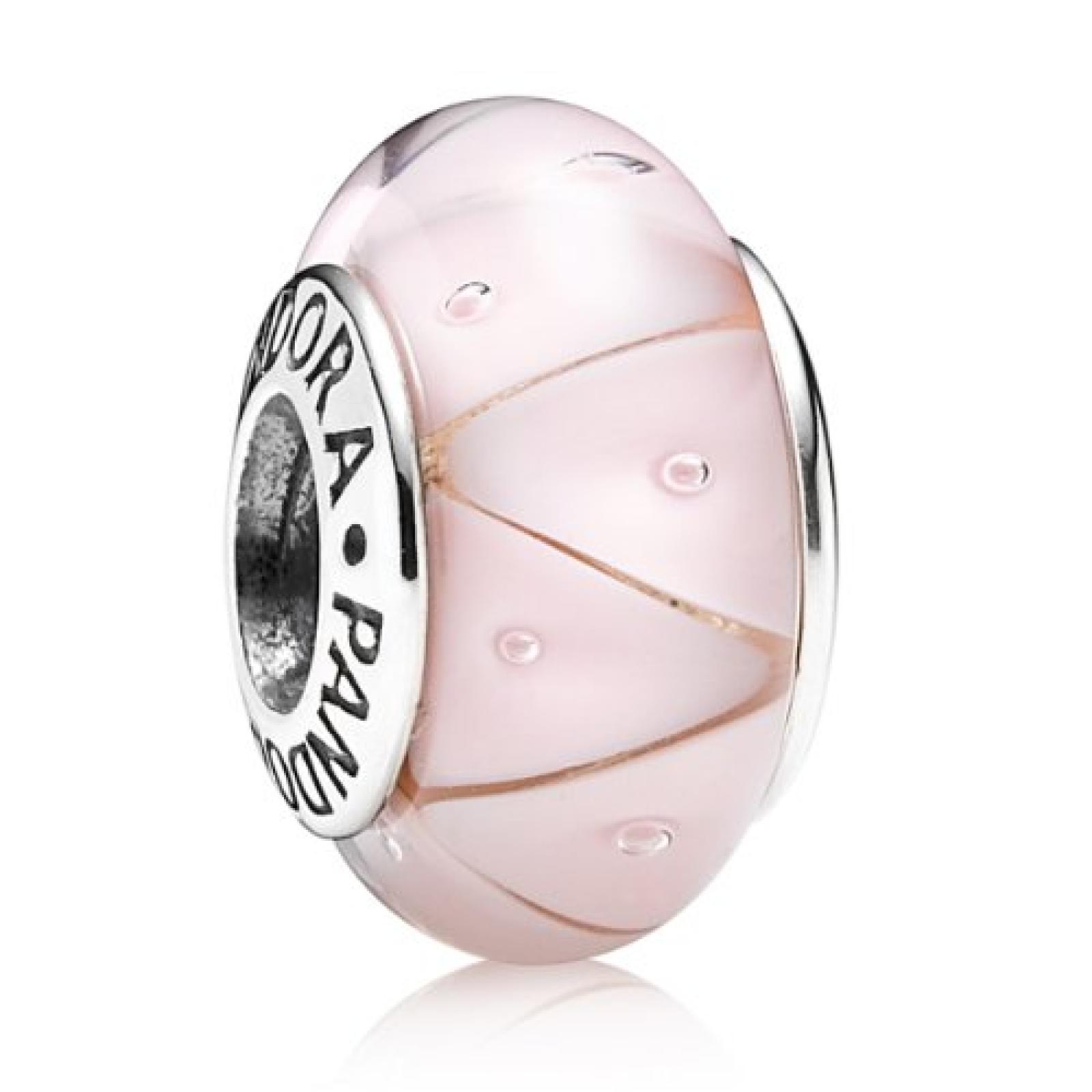 Pandora Damen-Charm 925 Sterling Silber Muranoglas rosa 790922 