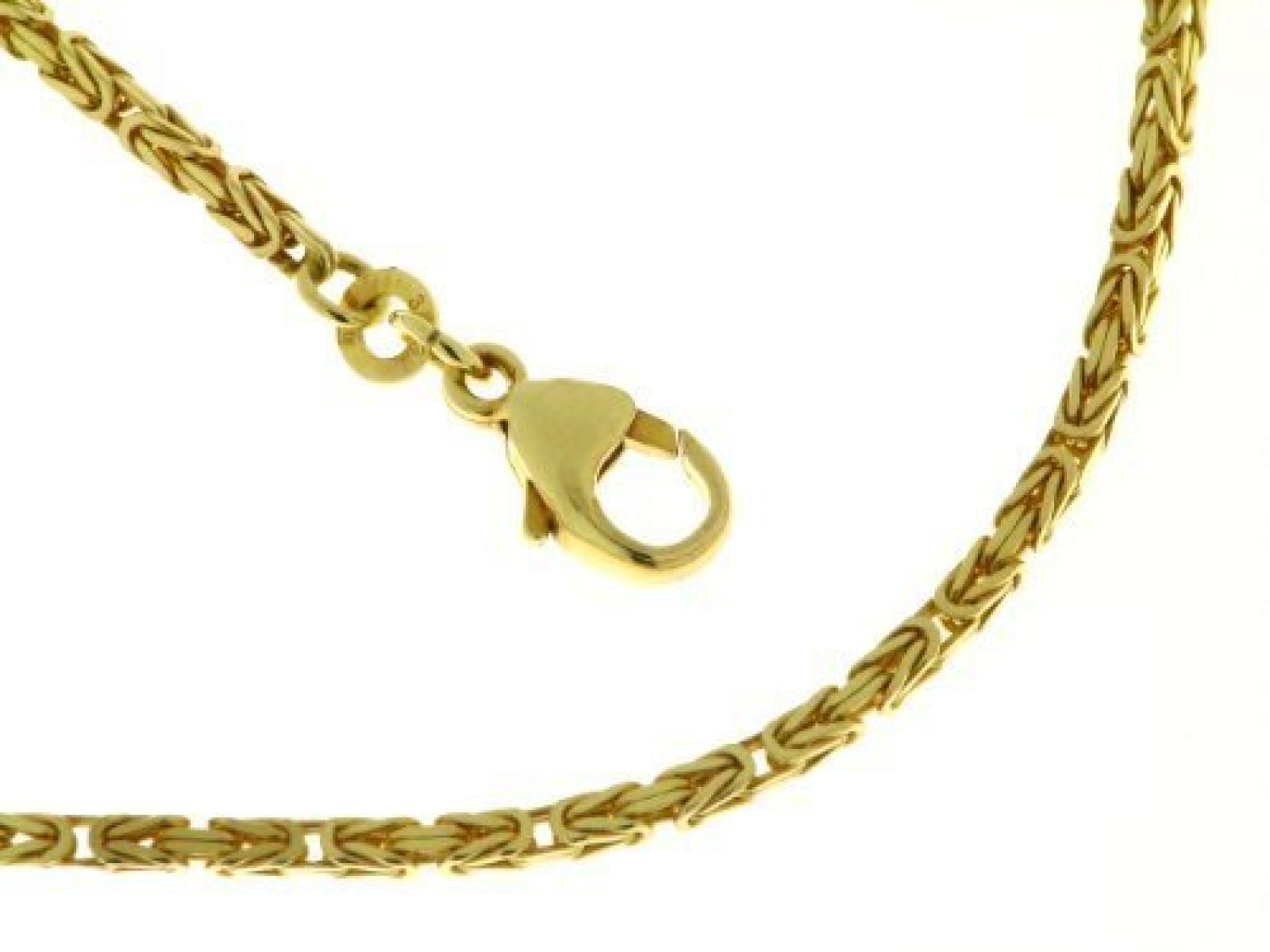 BOB C. K&ouml;nigskette quadratisch 1,8 mm 585er Gelbgold 122203 