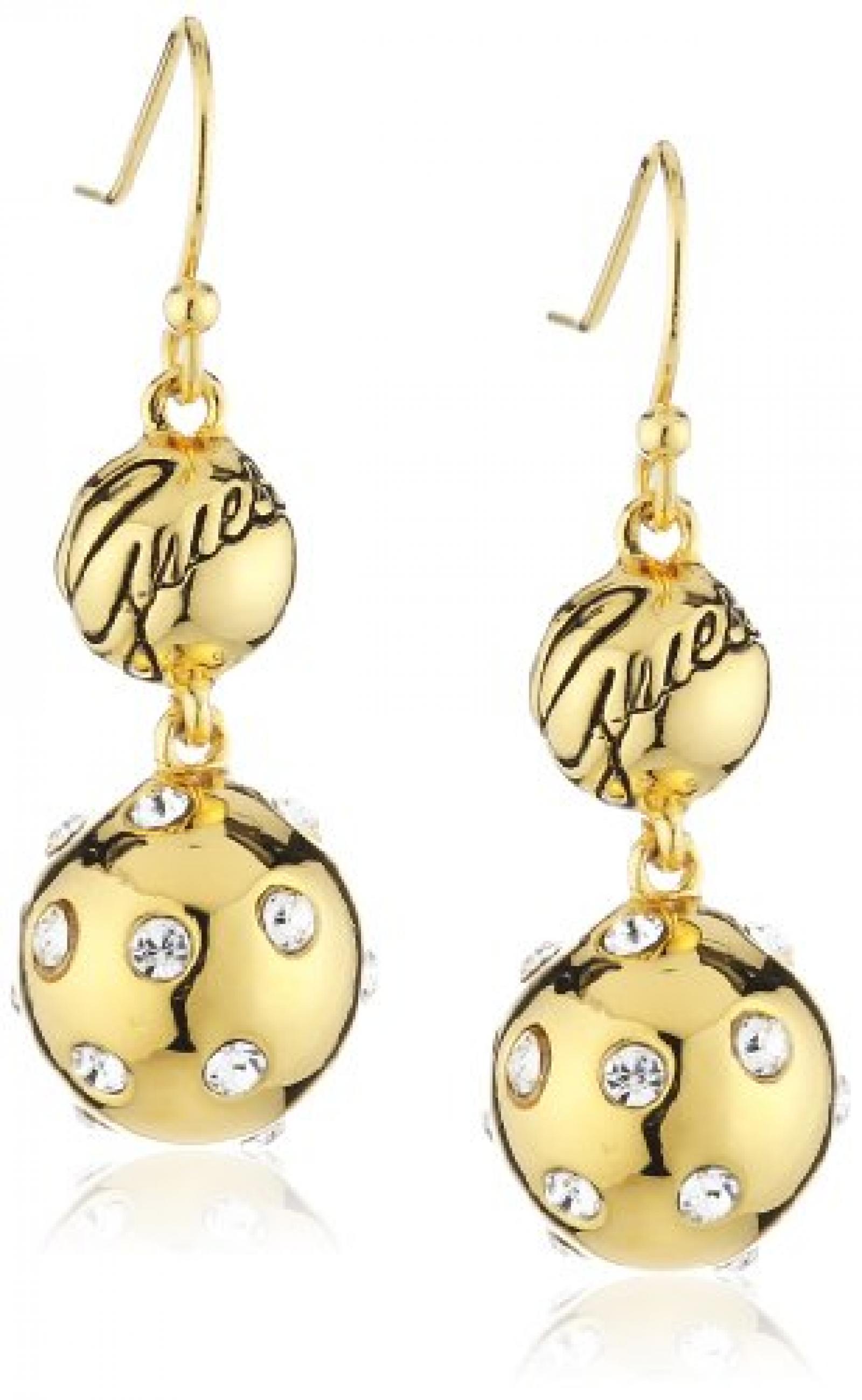Guess Damen Ohrhänger Sparkle Sphere Edelstahl Kristall vergoldet 3 cm UBE31308 Guess Damen Ohrhänger Sparkle Sphere Edelstahl Kristall vergoldet 3 cm UBE31308
