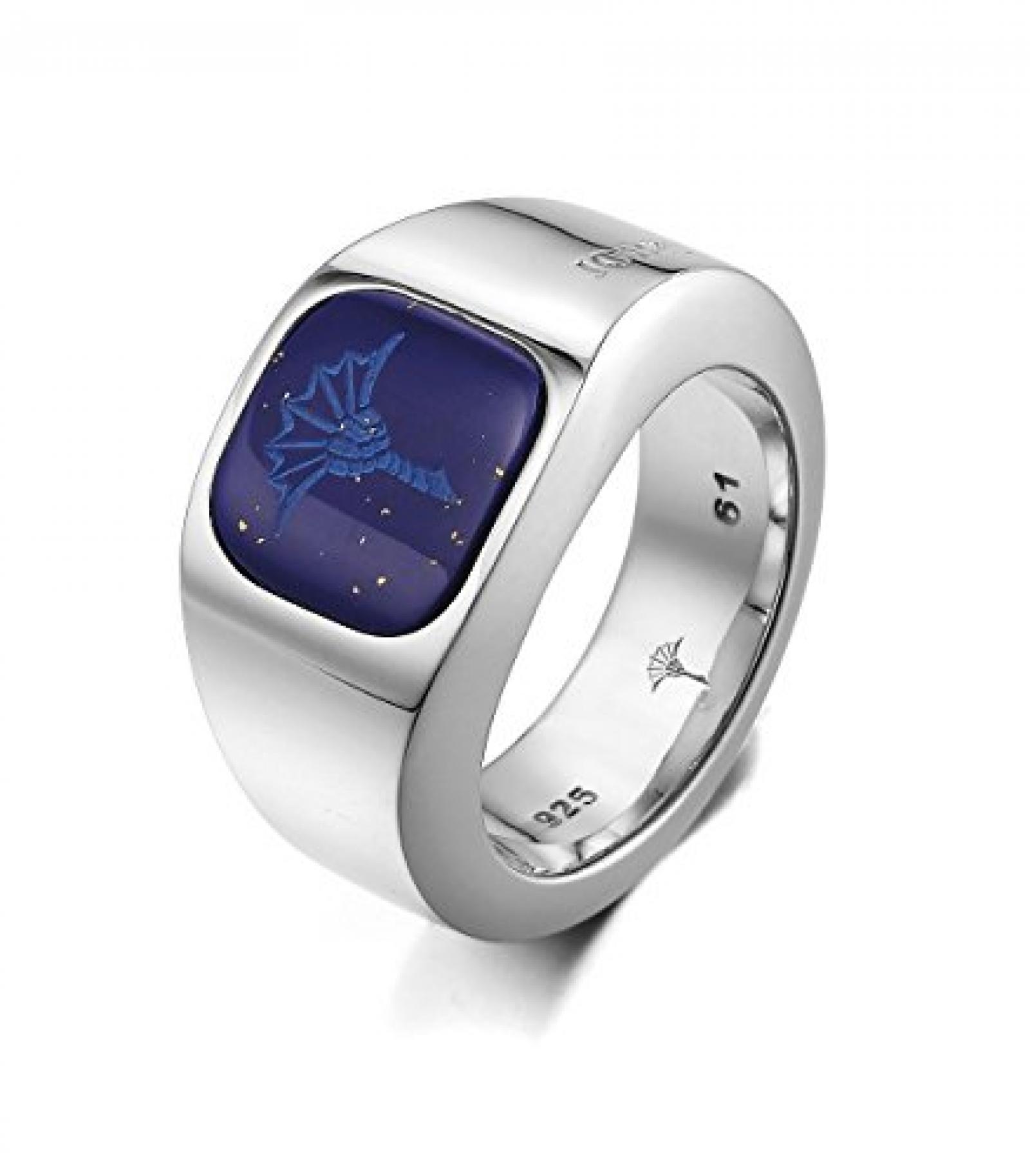 Joop Damen-Ring 925 Sterling Silber rhodiniert Lapis Lazuli blau Gr.61 (19.4) JPRG90576C610 