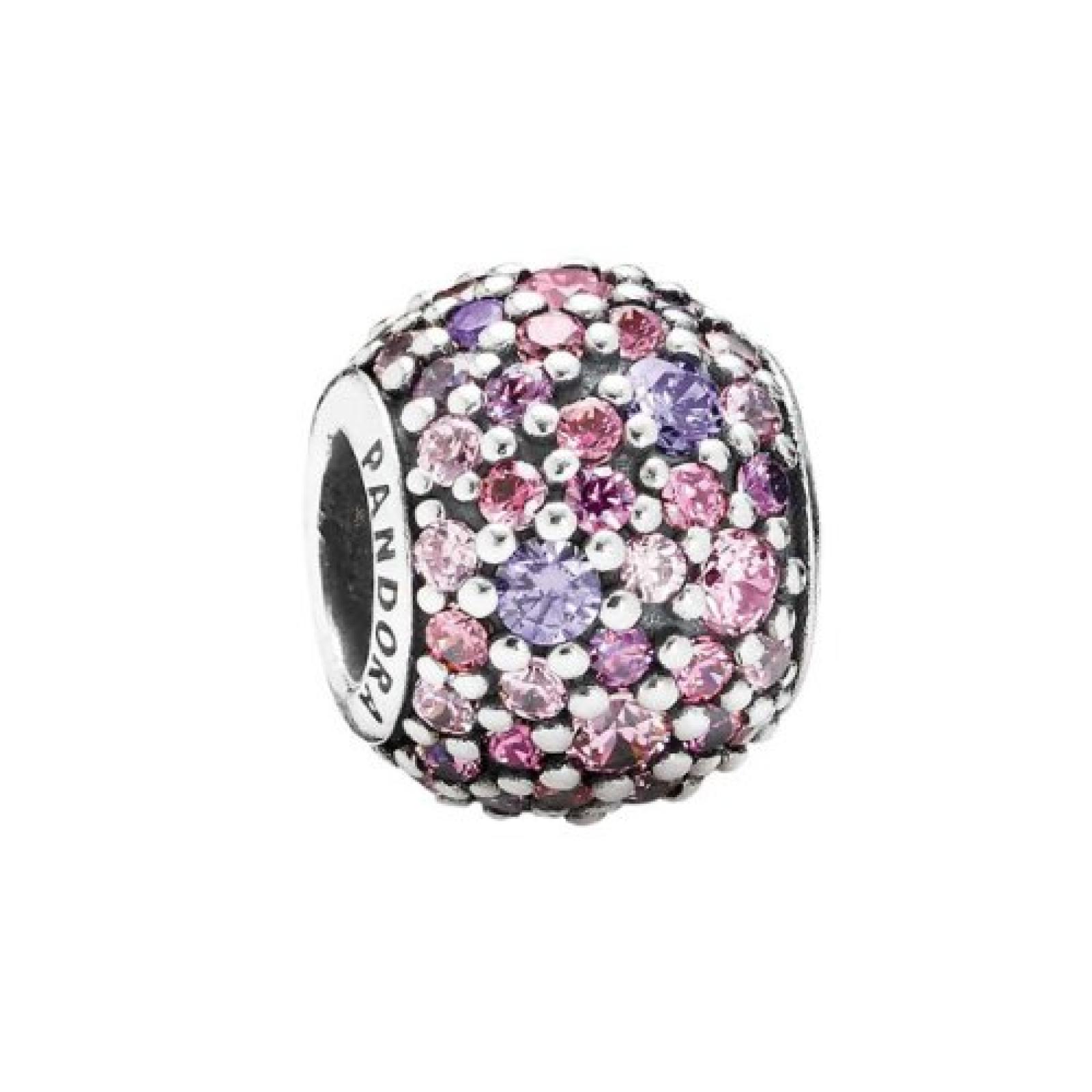 Pandora Charm Rosa Mix Pav&eacute; Kugel 