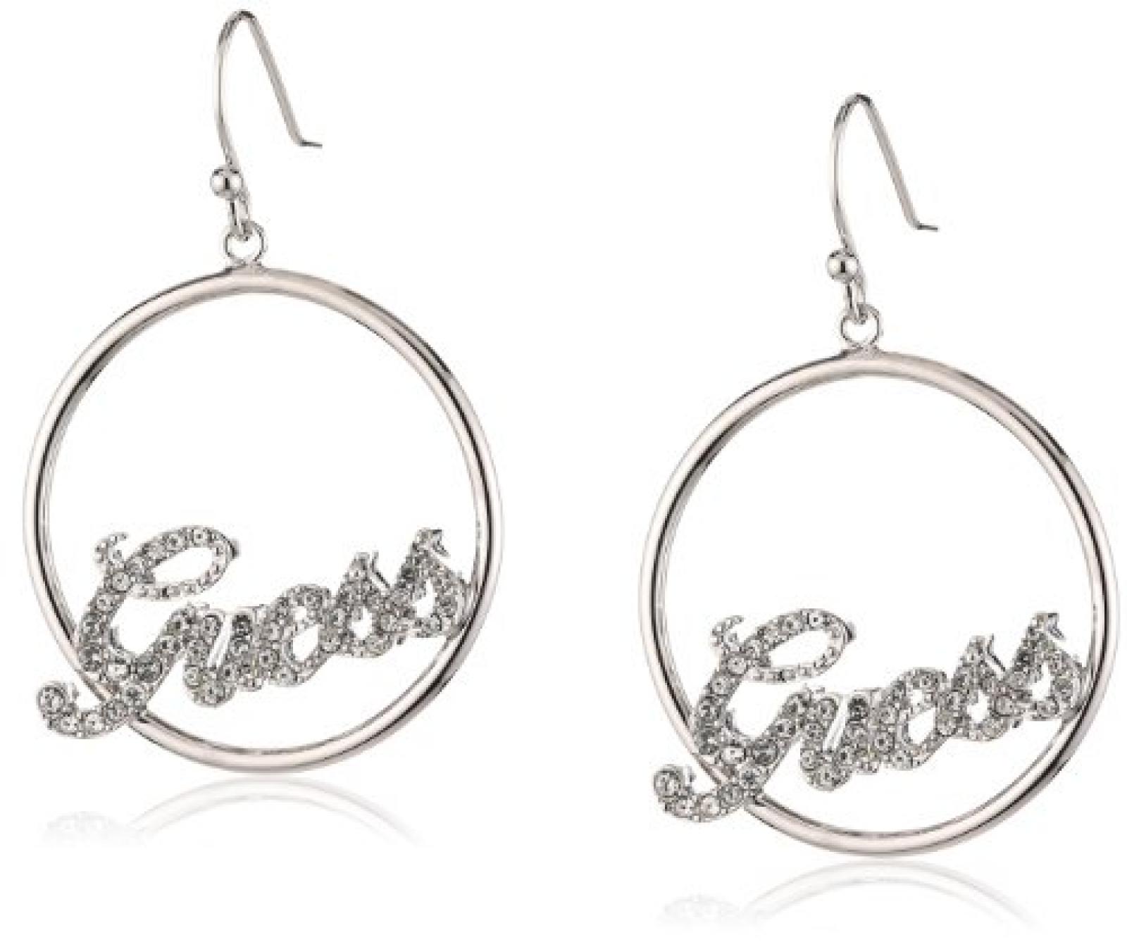 Guess Damen-Ohrh&auml;nger Metall mit Herz UBE81004 