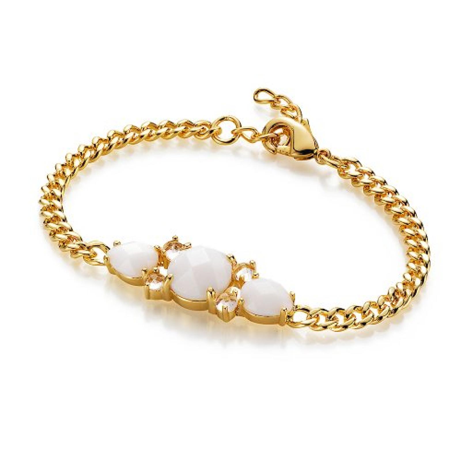 frida nyberg Damen Armband Vergoldet weiß 191008512210 frida nyberg Damen Armband Vergoldet weiß 191008512210