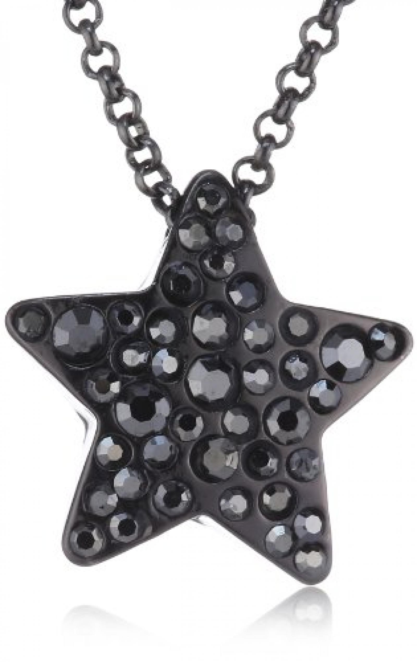 Pilgrim Jewelry Damen-Halskette mit Anh&auml;nger aus der Serie Classic hematite plated grau 40.0 cm 601233131 