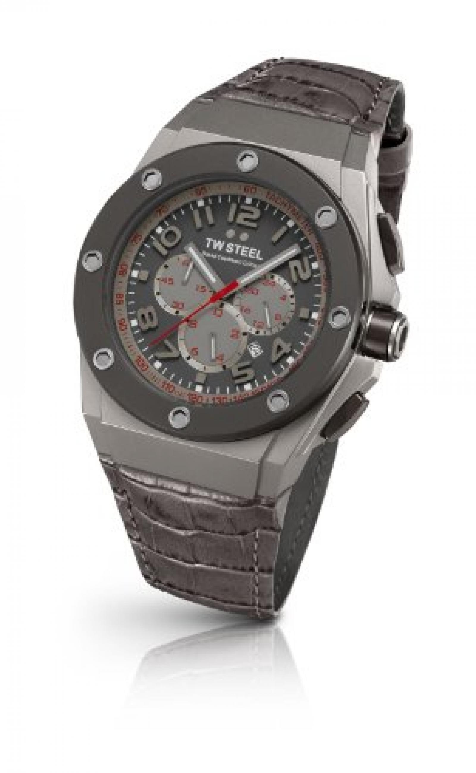 TW Steel Sonder-Edition Herren-Armbanduhr XL Ceo Tech Chronograph Leder TW-4002 TW Steel Sonder-Edition Herren-Armbanduhr XL Ceo Tech Chronograph Leder TW-4002