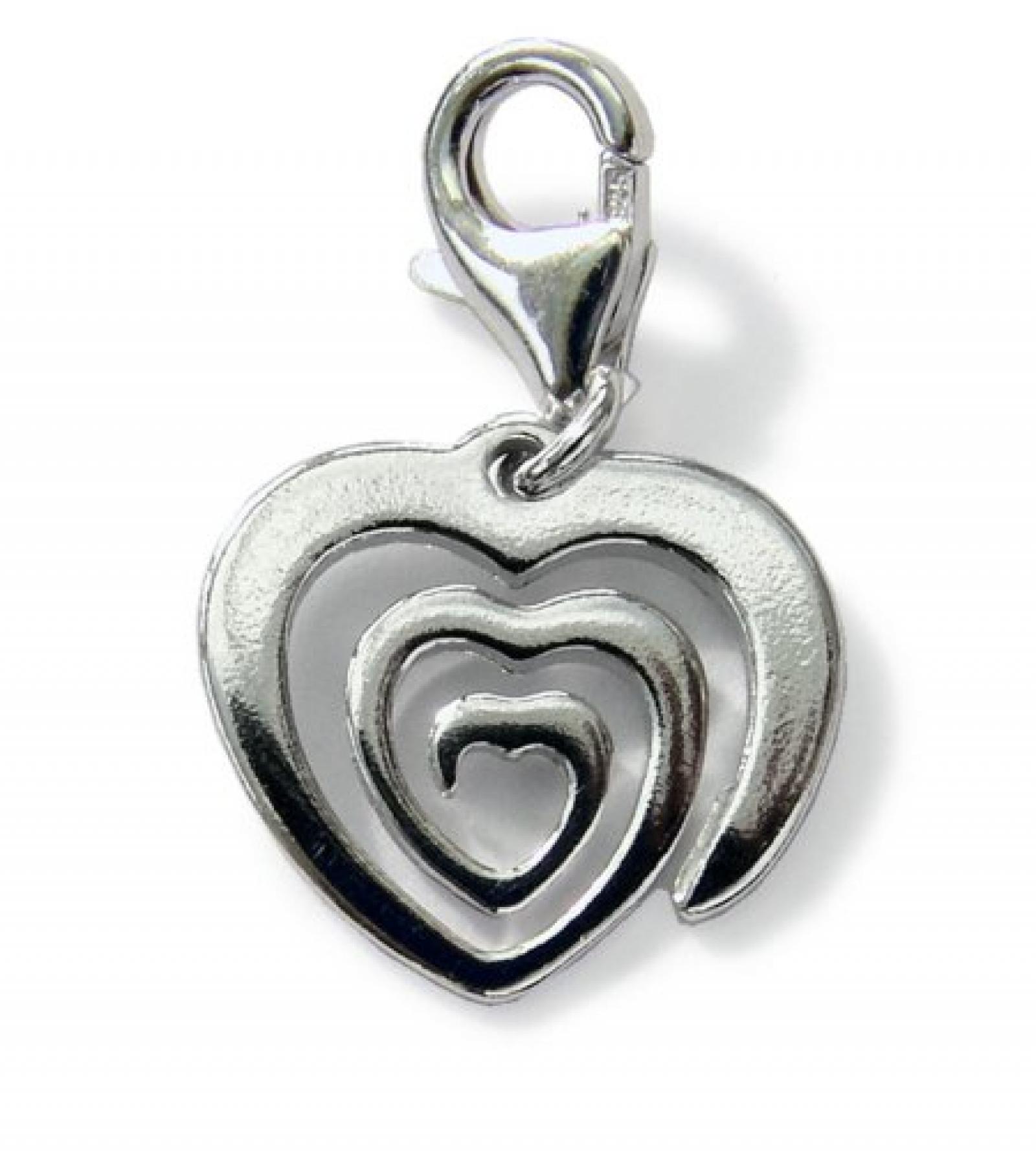 ZEEme Charms-Anhänger Herz 925/- Sterling Silber 248240129 