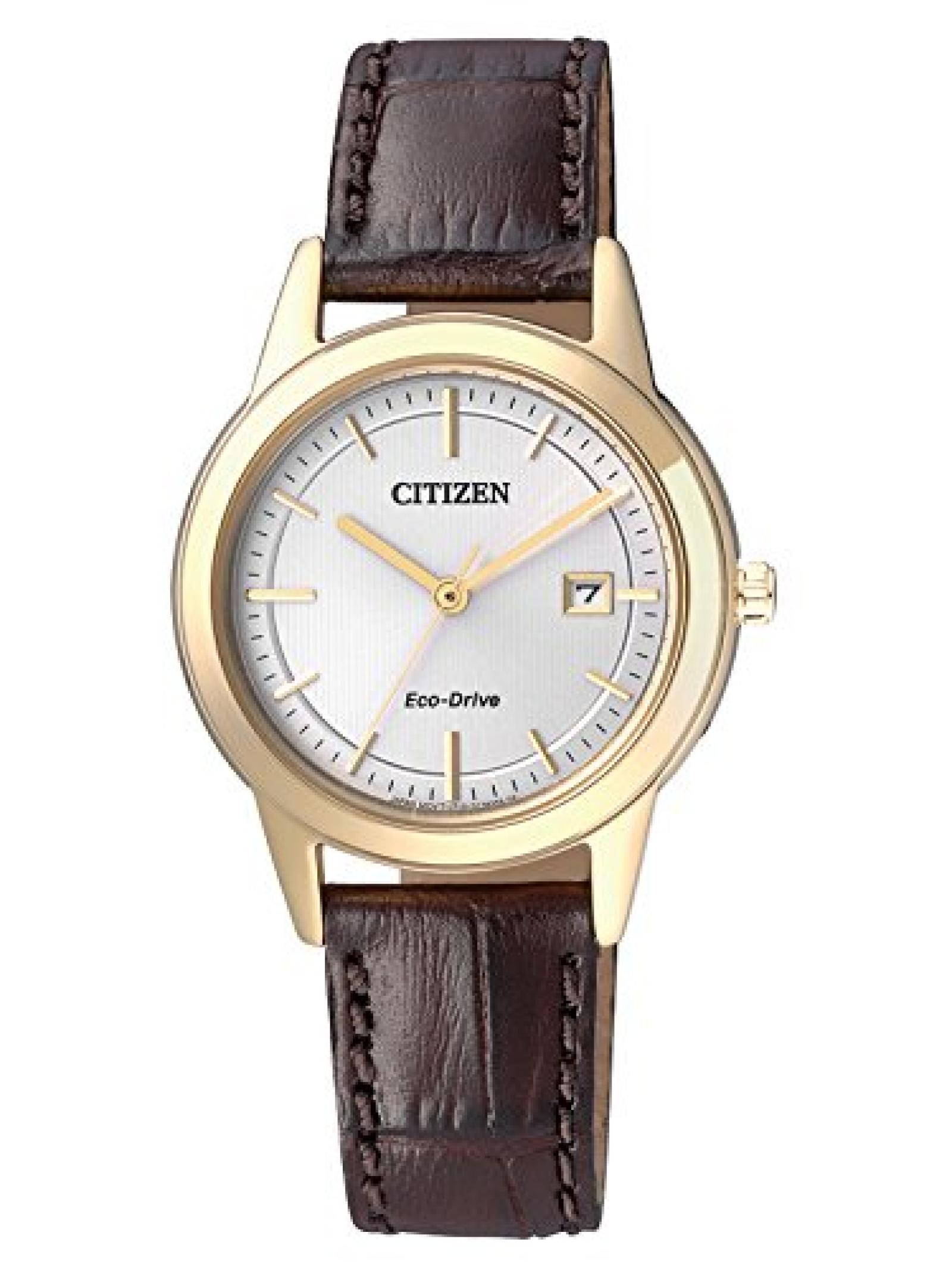 Citizen Damen-Armbanduhr Analog Quarz Leder FE1083-02A 