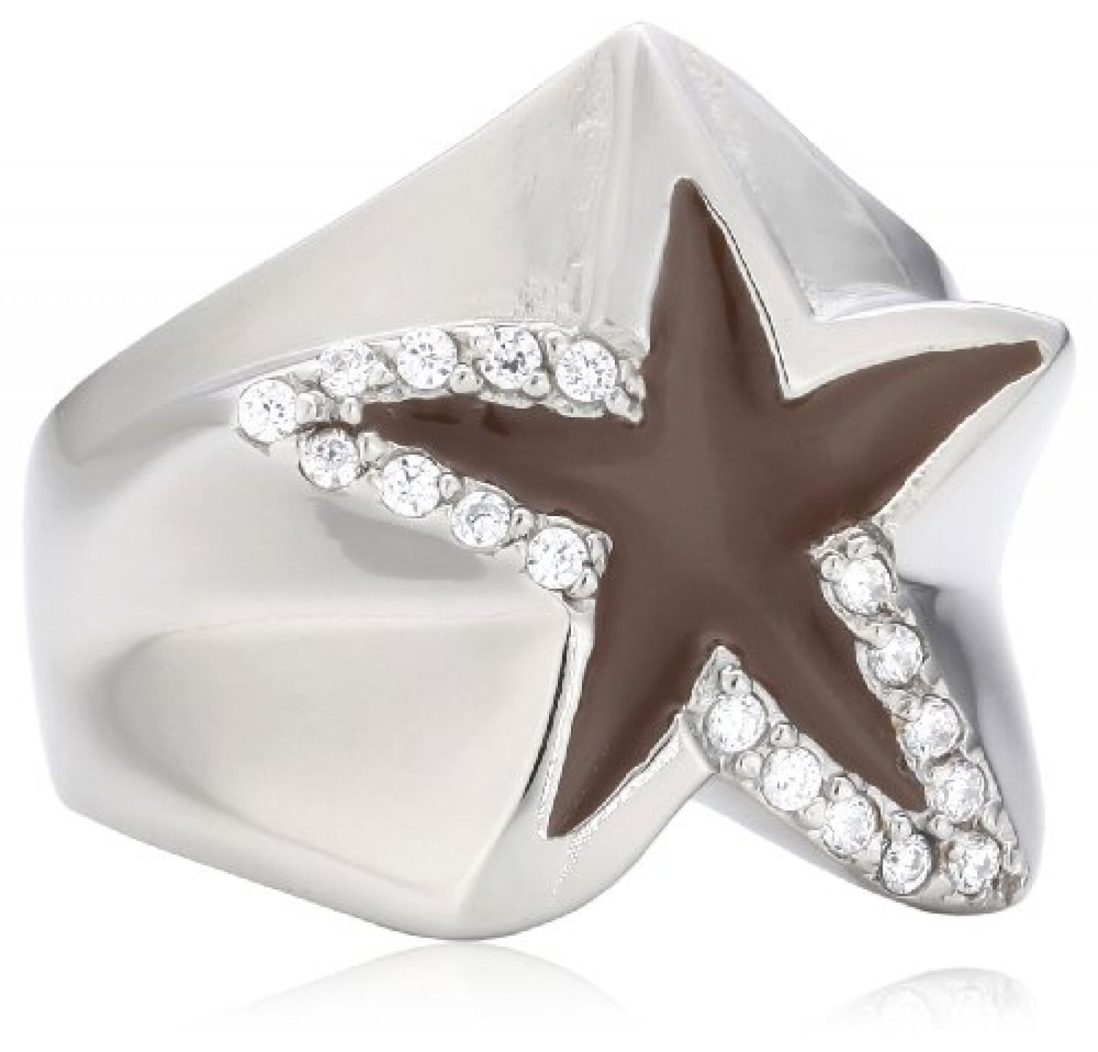 Mike Ellis New York Damen-Ring Edelstahl Zirkonia wei&szlig; Gr.56 (17.8) D1593A/2 