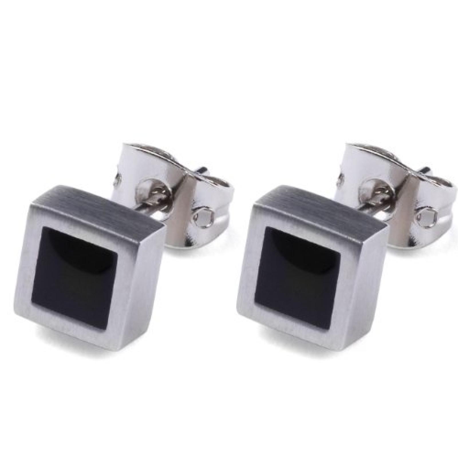 Monomania Damen-Ohrstecker Edelstahl Edelharz schwarz 6 mm 31281 Monomania Damen-Ohrstecker Edelstahl Edelharz schwarz 6 mm 31281