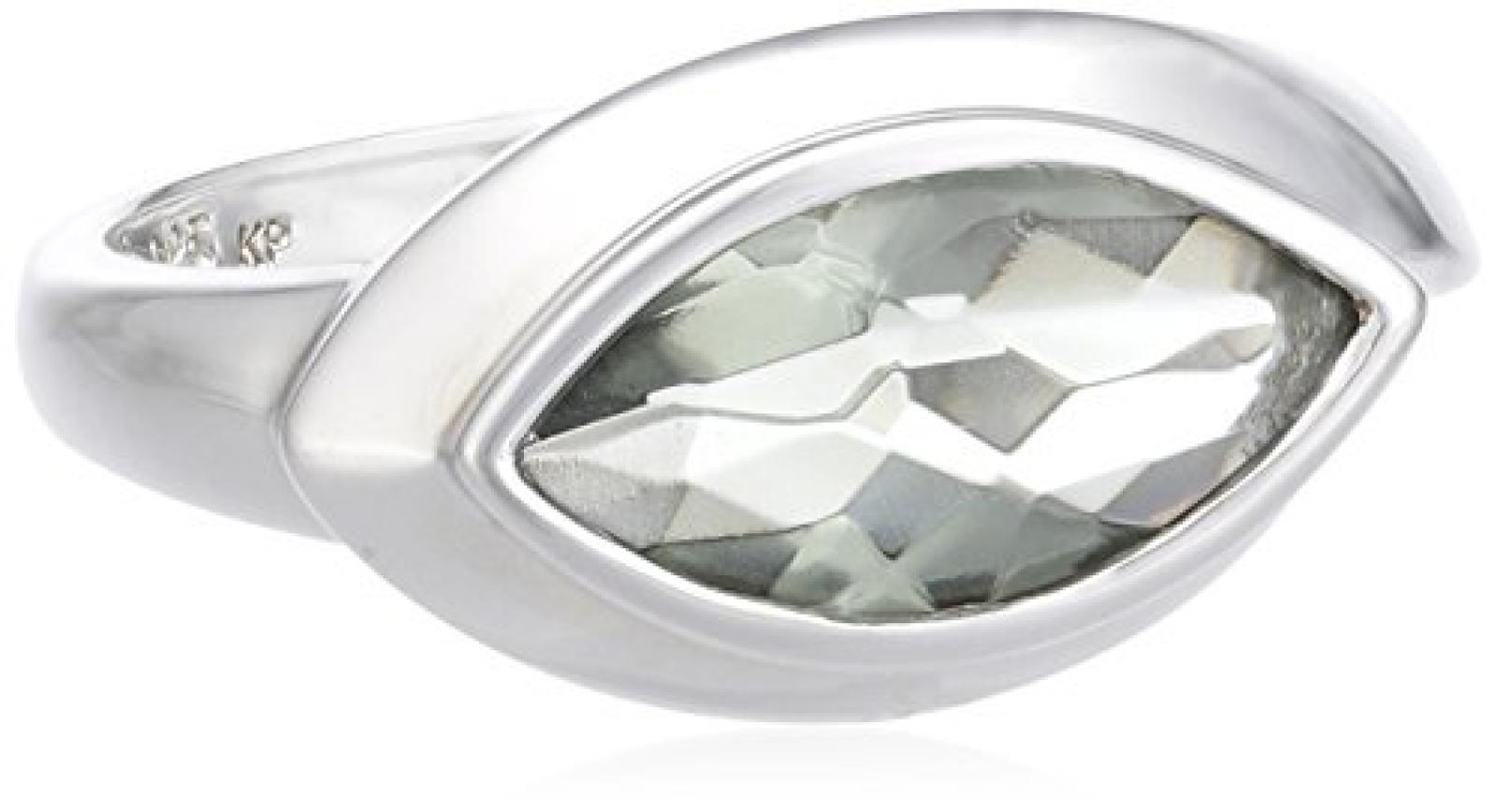 Celesta Damen-Ring 925 Sterling Silber Glaskristall grau W: 360270763-3L 