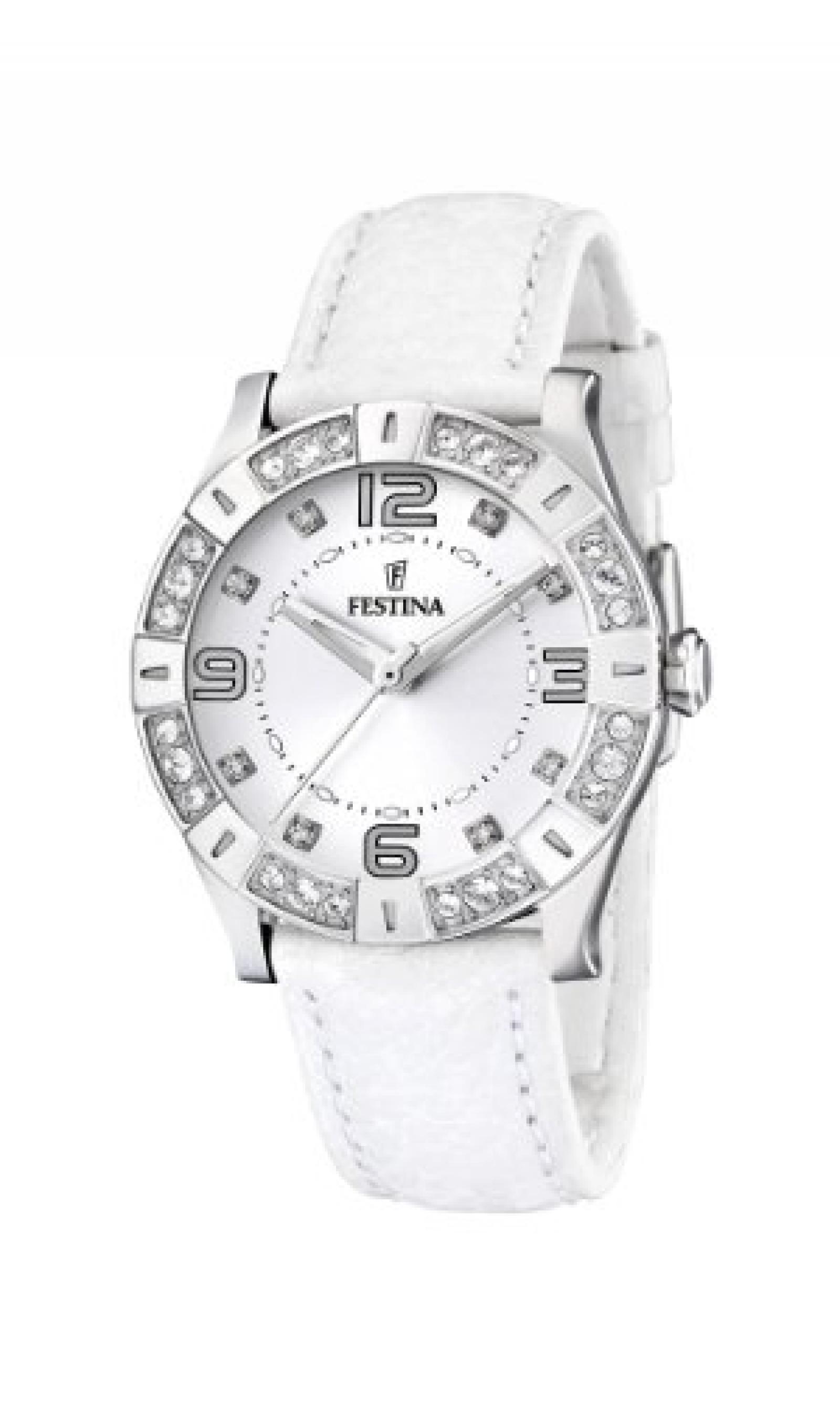 Festina Damen-Armbanduhr Analog Quarz Leder F16537/1 