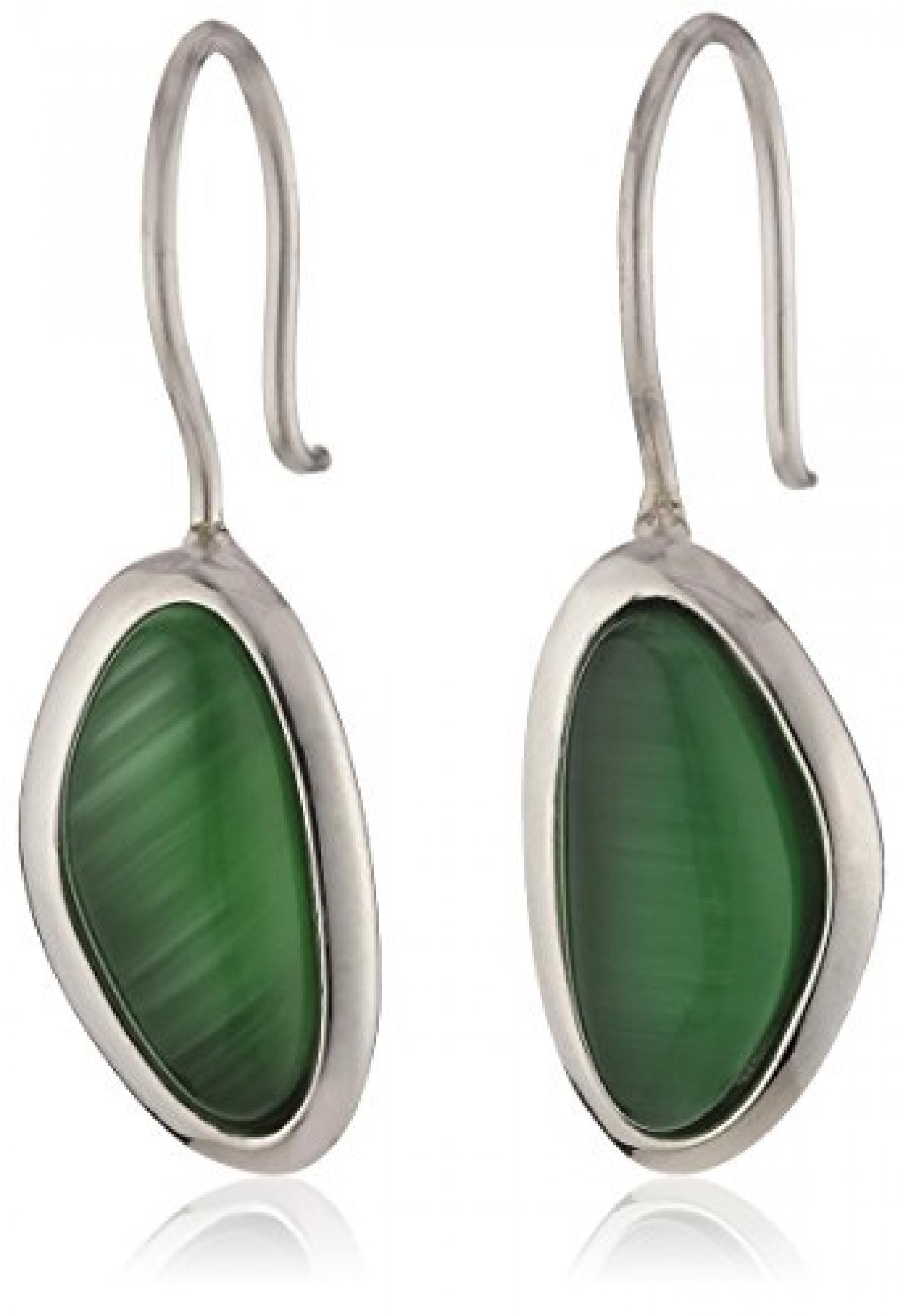 Mike Ellis New York Damen-Ohrh&auml;nger Edelstahl Glas D1536B/3 