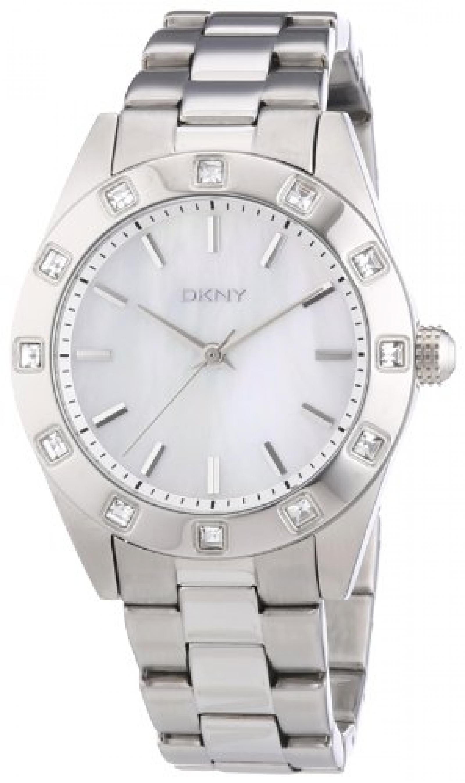 DKNY Damen-Armbanduhr Analog Quarz Edelstahl NY8660 
