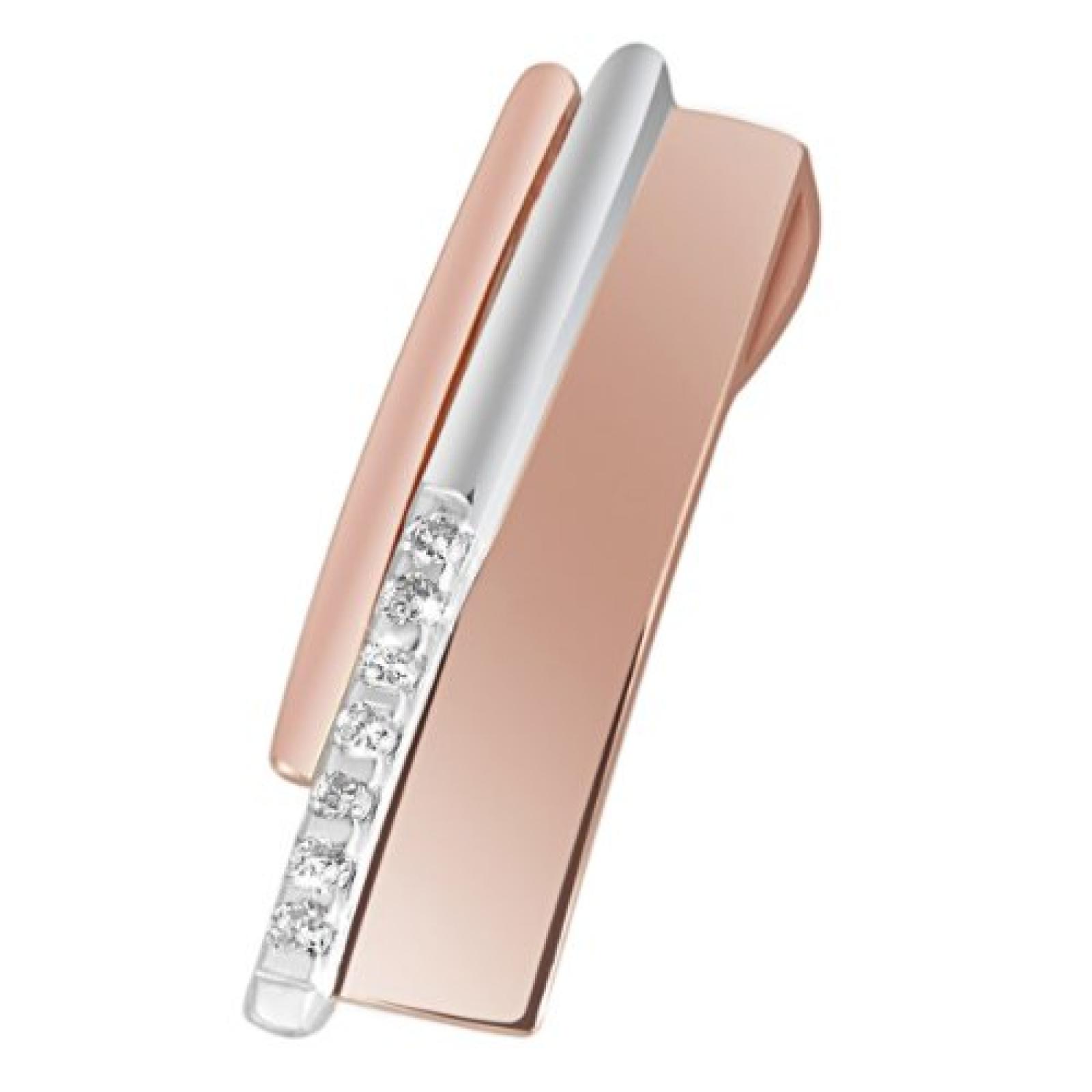 Goldmaid Damen-Anh&auml;nger Bicolor 585 Rotgold 7 Brillanten 008 ct. Pa A4620RG 
