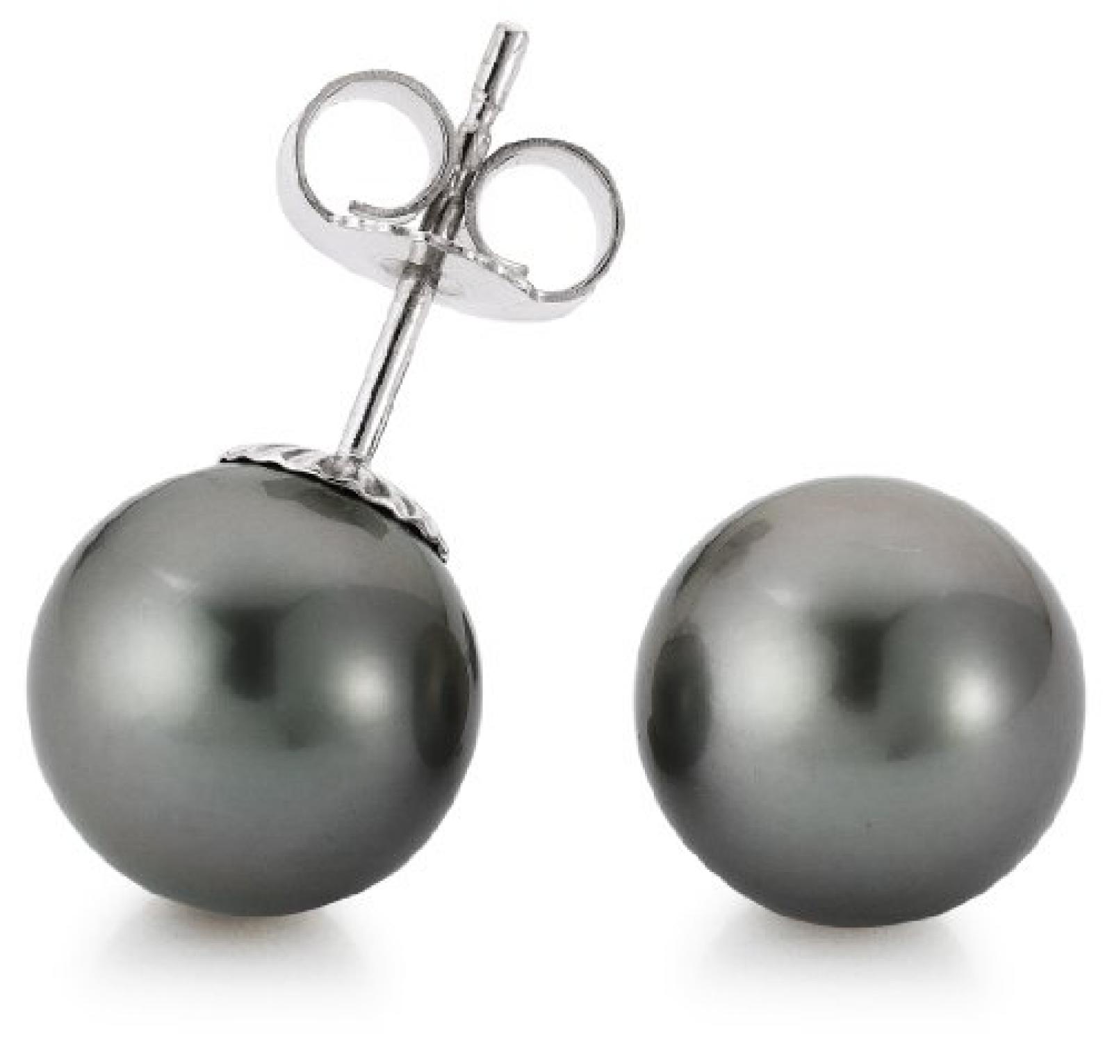 Adriana Stella di Notte Damen-Ohrstecker Tahiti Zuchtperlen 585 Wei&szlig;gold Stella Di Notte N7 