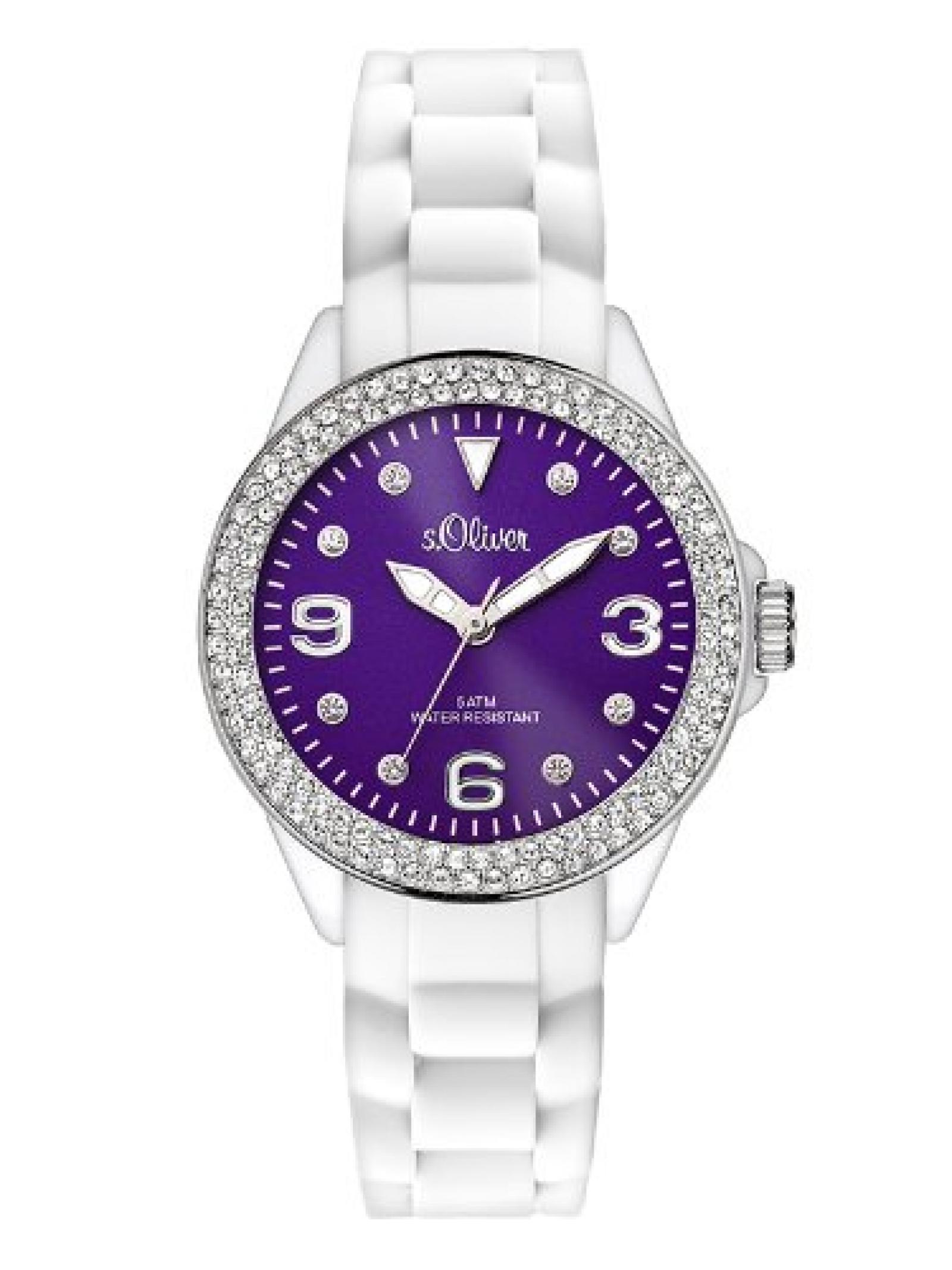 s.Oliver Damen-Armbanduhr XS Analog Quarz Silikon SO-2720-PQ s.Oliver Damen-Armbanduhr XS Analog Quarz Silikon SO-2720-PQ