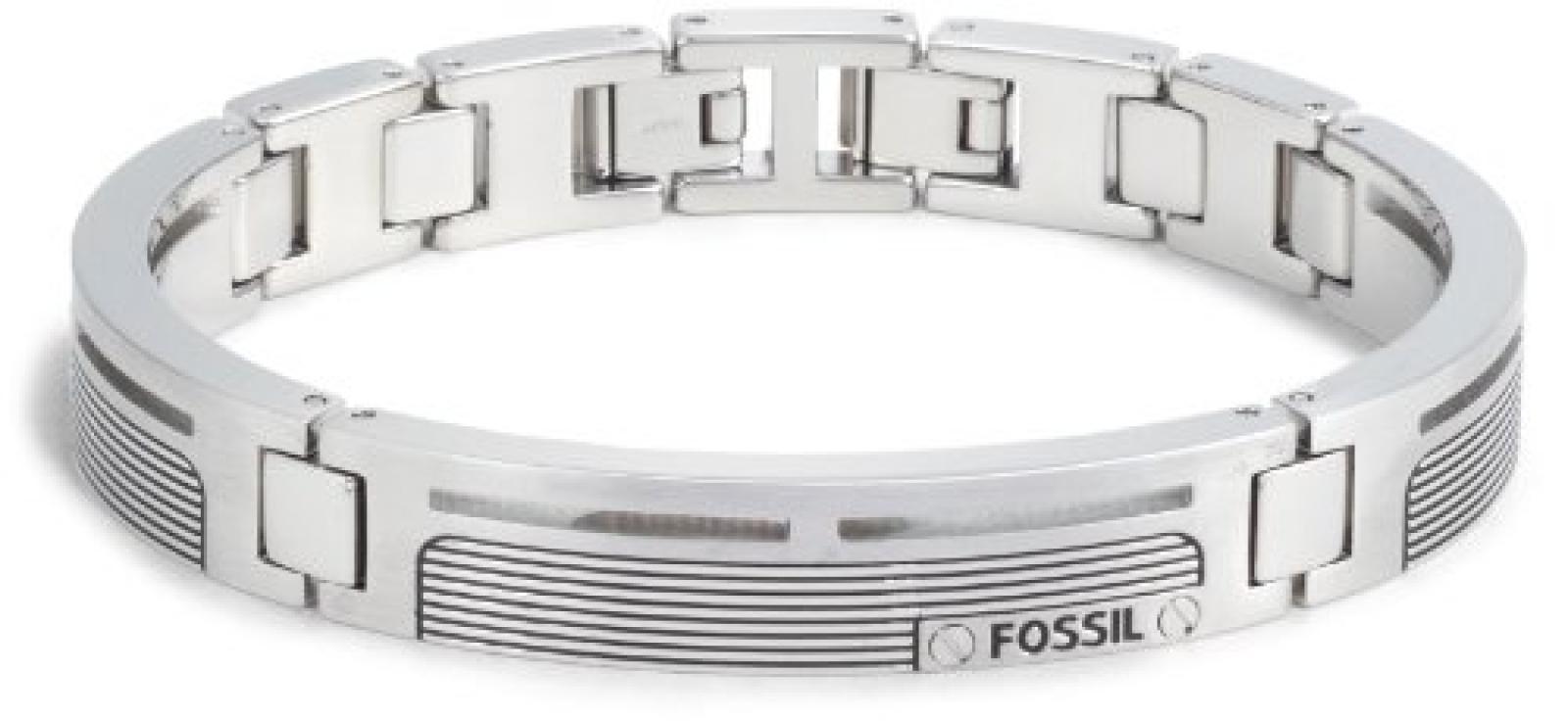 FOSSIL Herren Armband Edelstahl 18,5 cm + 1,5 cm Verlängerung, JF84476040 FOSSIL Herren Armband Edelstahl 18,5 cm + 1,5 cm Verlängerung, JF84476040