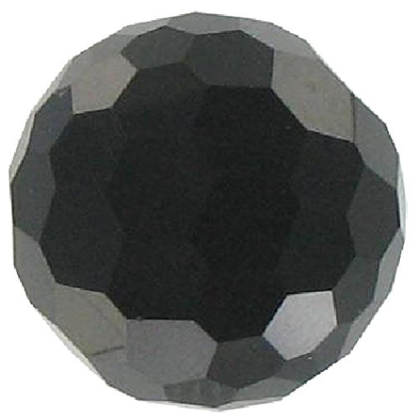 Quiges, Eligo Jewellery 18mm Geschliffen Kugel Schwarz f&uuml;r Quiges, Eligo 18mm Kugel Anh&auml;nger 