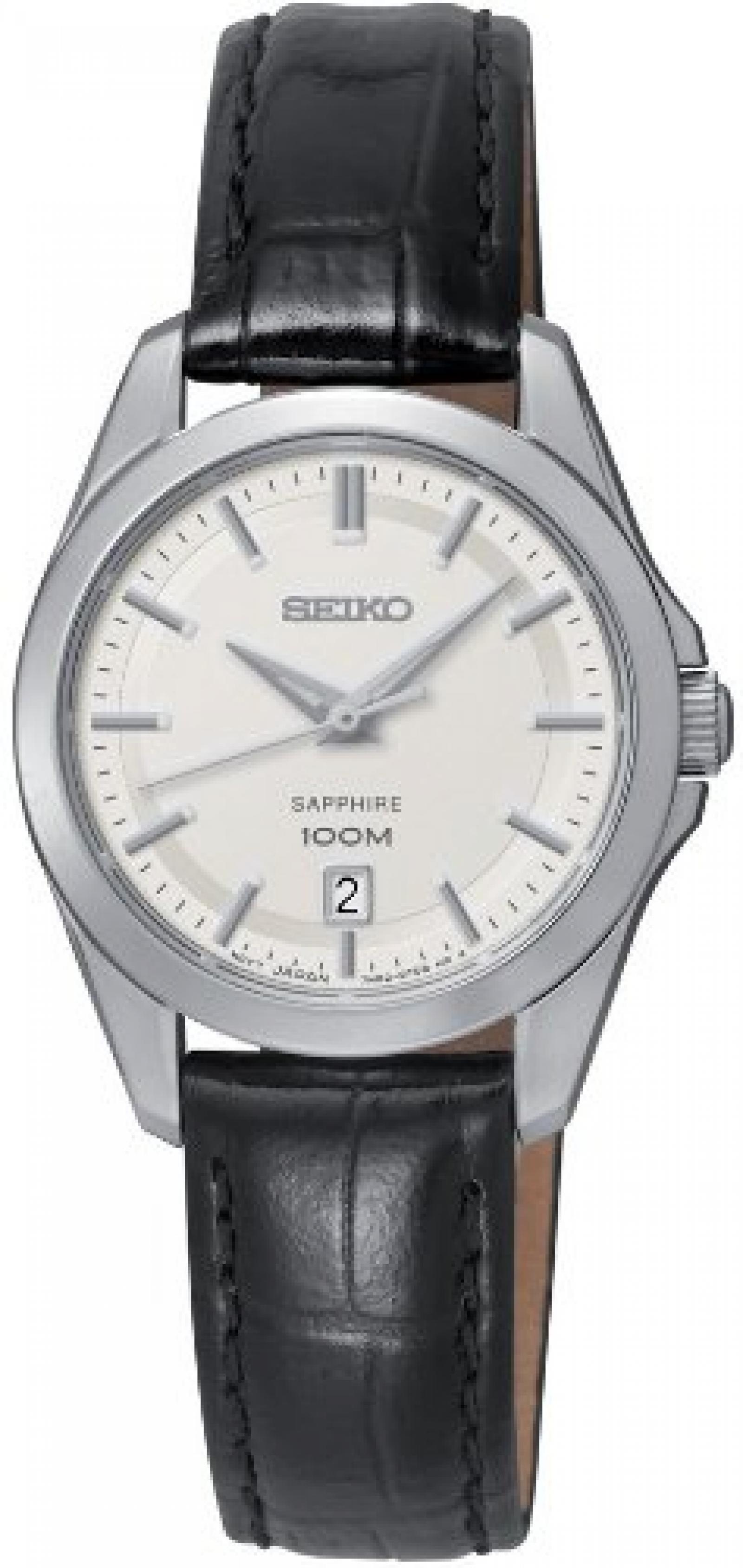 Seiko Damen-Armbanduhr XS Analog Quarz Leder SXDF55P2 Seiko Damen-Armbanduhr XS Analog Quarz Leder SXDF55P2