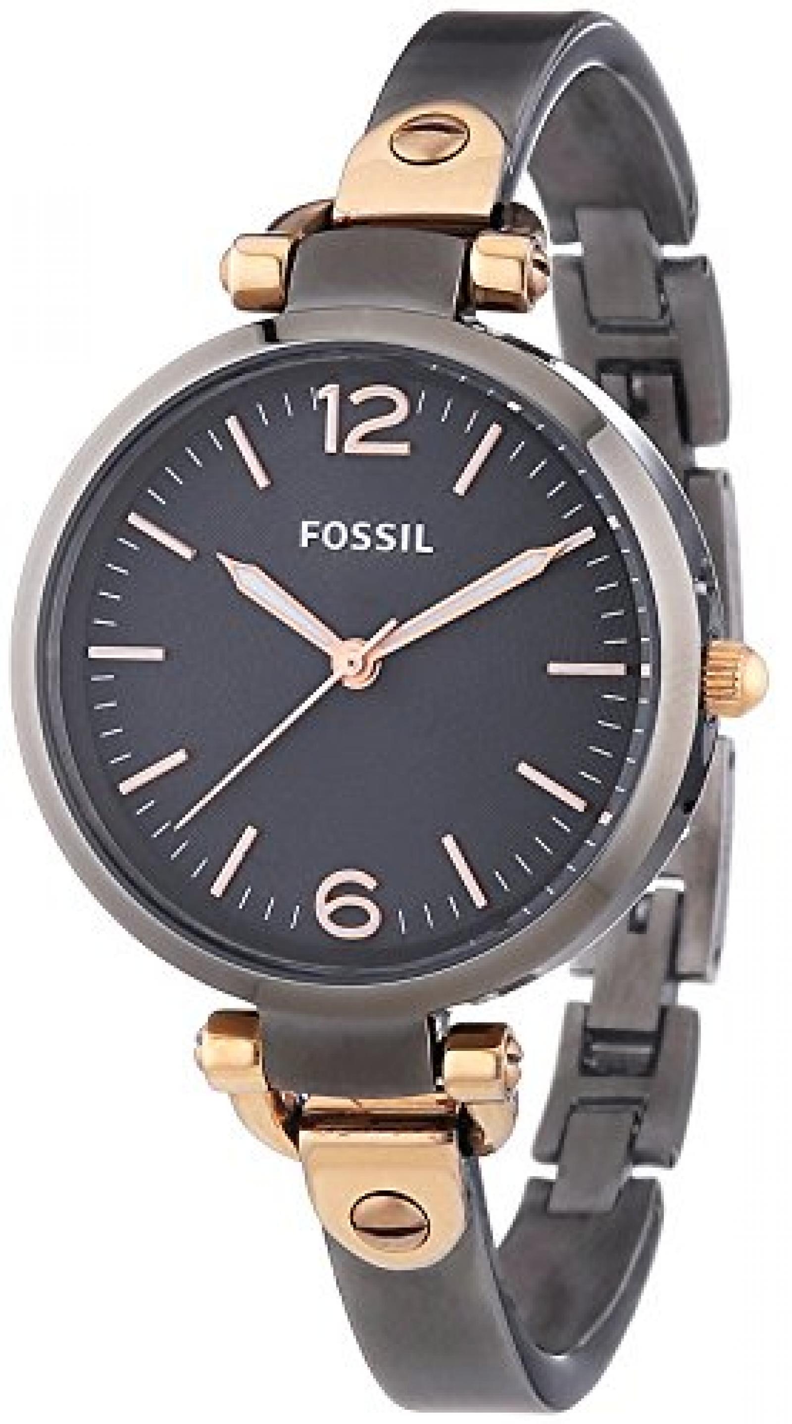 Fossil Damen-Armbanduhr XS Georgia Analog Quarz Edelstahl ES3111 Fossil Damen-Armbanduhr XS Georgia Analog Quarz Edelstahl ES3111