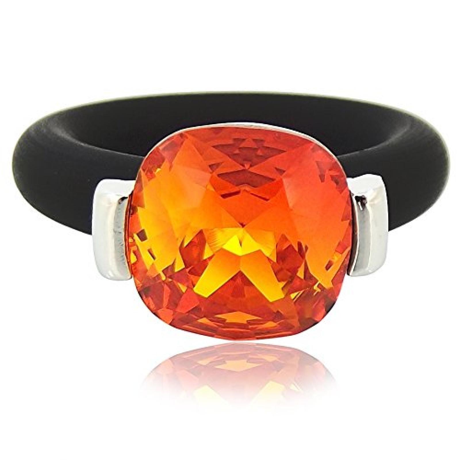 Ring mit SWAROVSKI ELEMENTS - Silber Fireopal - Gr&ouml;&szlig;e Variabel 