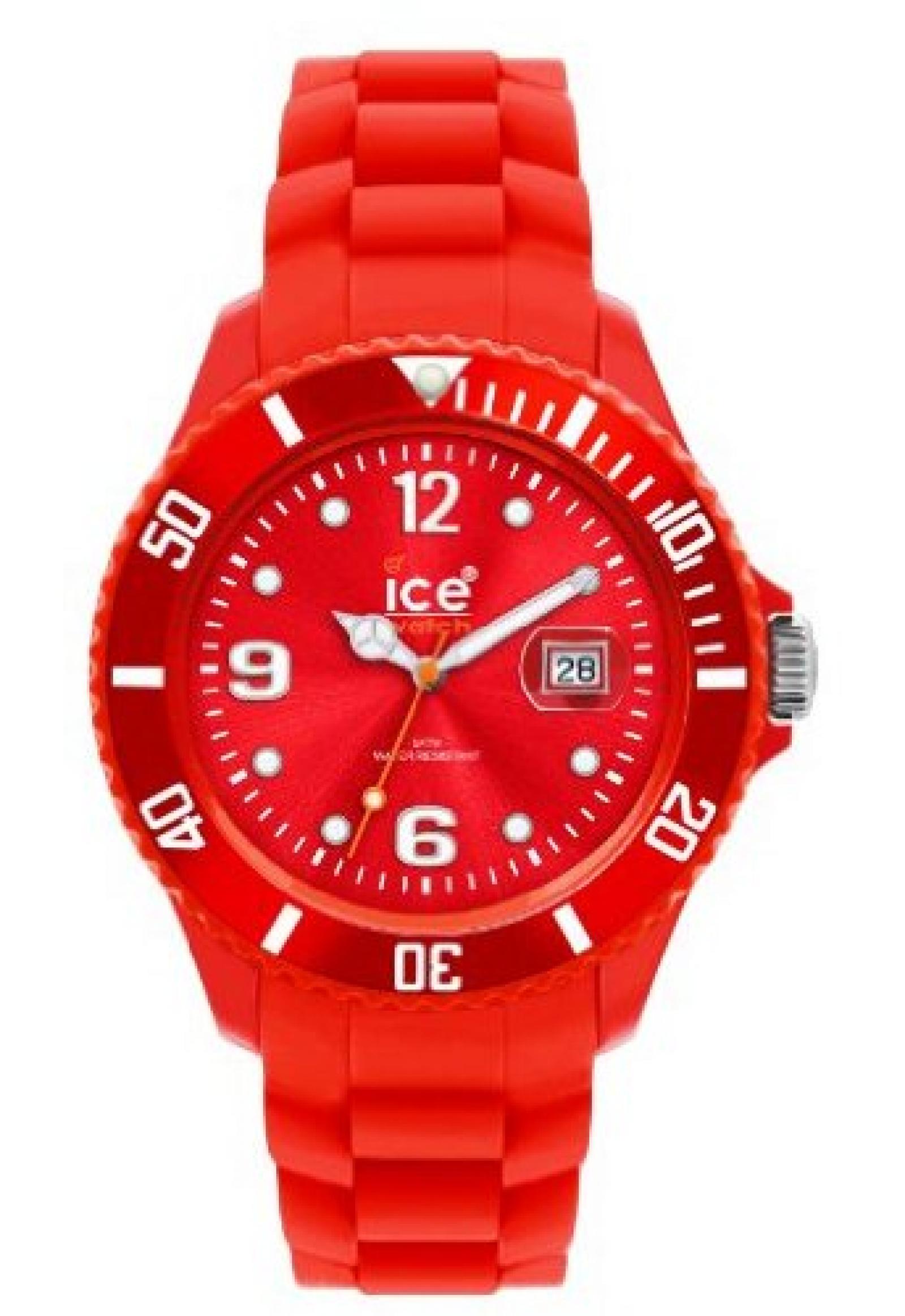 Ice-Watch Unisex-Armbanduhr Sili-Forever rot Analog Quarz SI.RD.U.S.09 Ice-Watch Unisex-Armbanduhr Sili-Forever rot Analog Quarz SI.RD.U.S.09