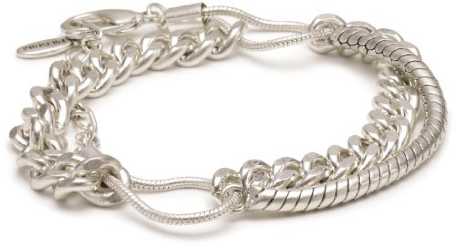 UNO de 50 | Schwarzes Lederarmband | versilbert mit Sterlingsilber | kreatives Design | Handarbeit