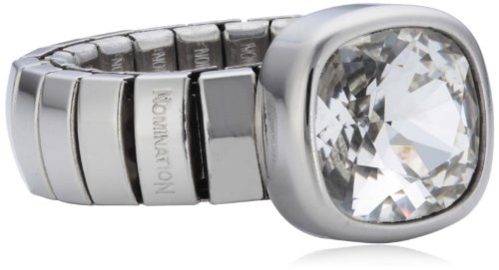 Nomination Damen-Ring Chic Swarovski-Zirkonen Weiß Ring größe variabel 043000/010 