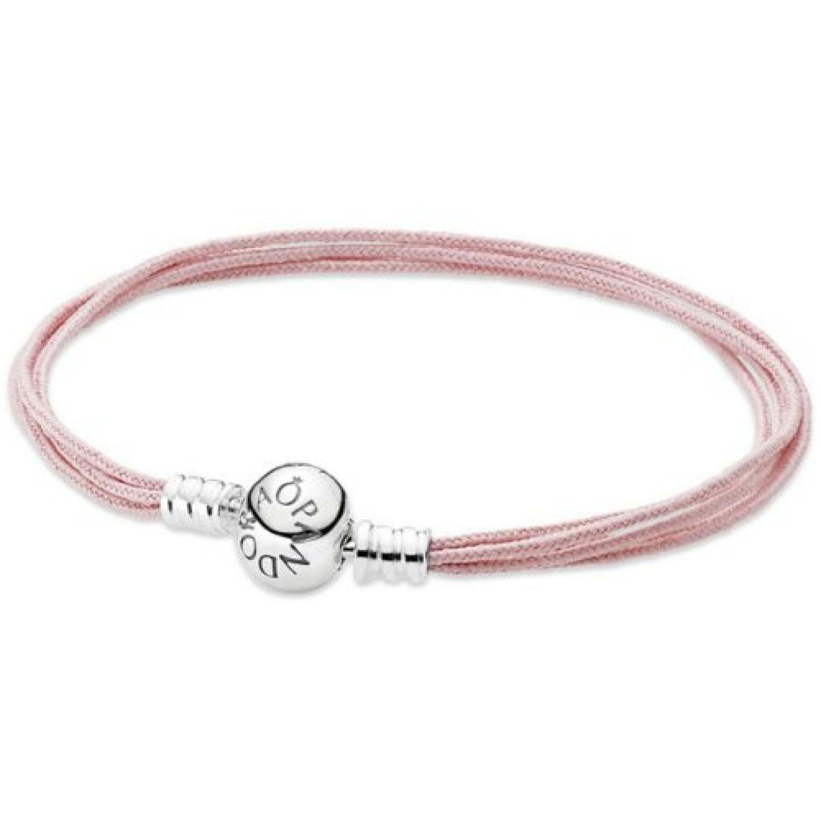 Pandora Textilarmband rosa 